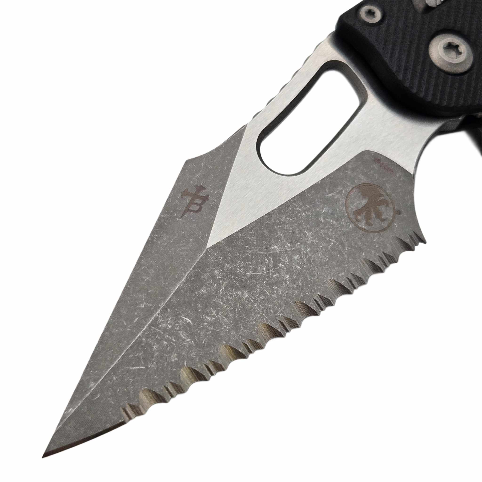Microtech Stitch Ram-Lok 169RL-12APFLGTBK Black Fluted G-10
