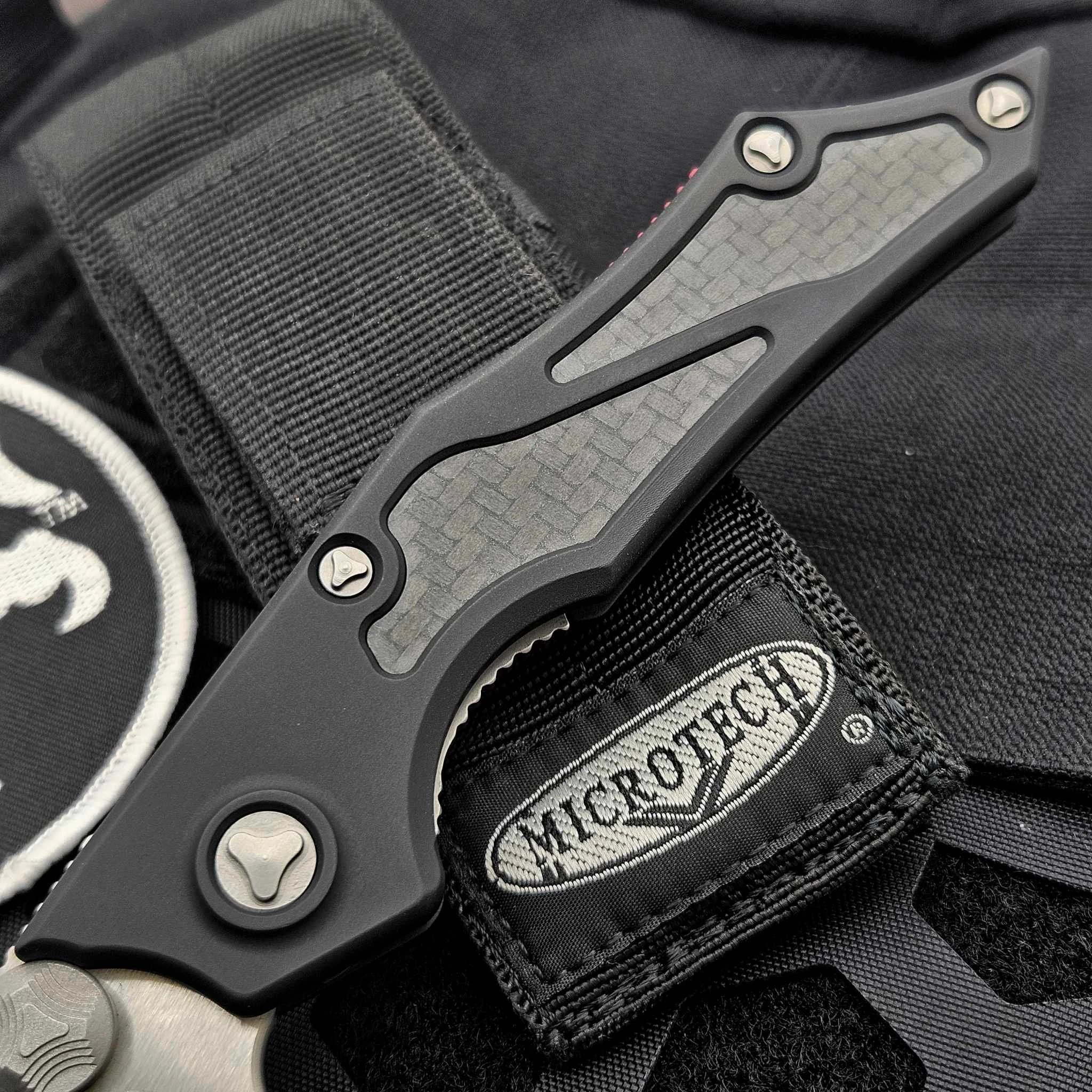 Microtech Select Fire-M Satin Standard Red Back Spacer S/N 36 