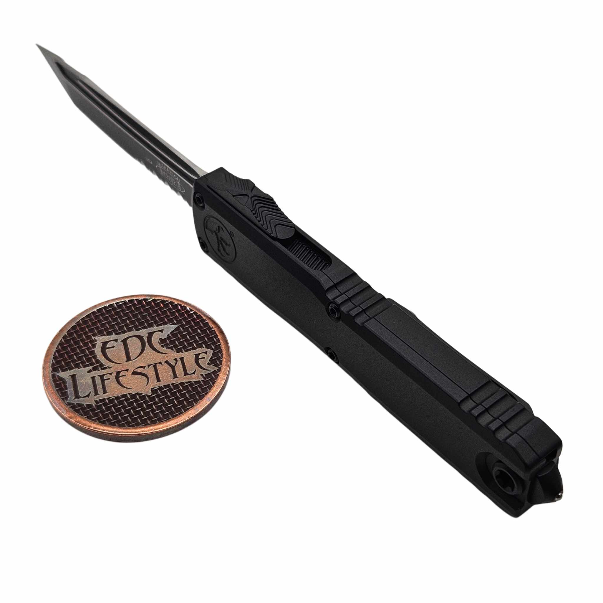 Microtech Ultratech ZBP 1123-2T Black Tactical Tanto Edge