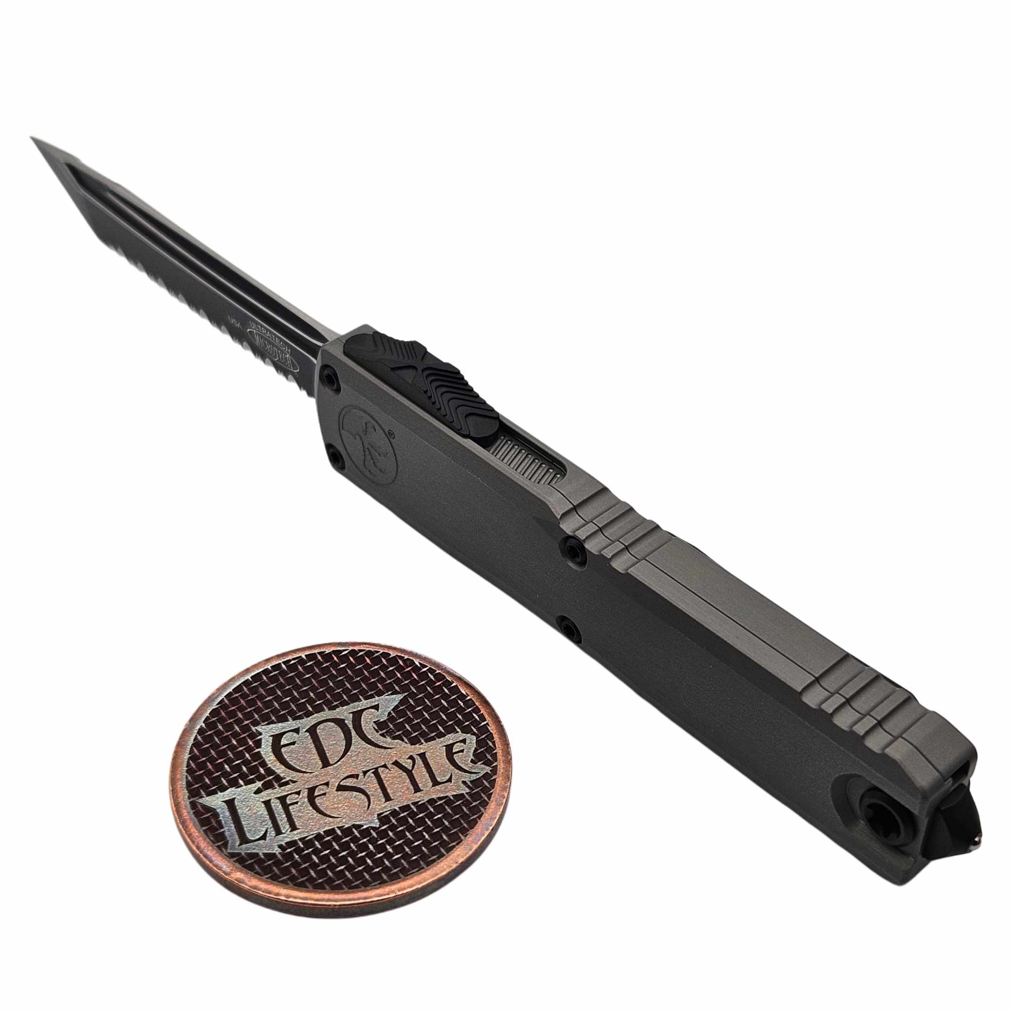 Microtech Ultratech ZBP 1123-3NC Natural Clear Single Edge Full
