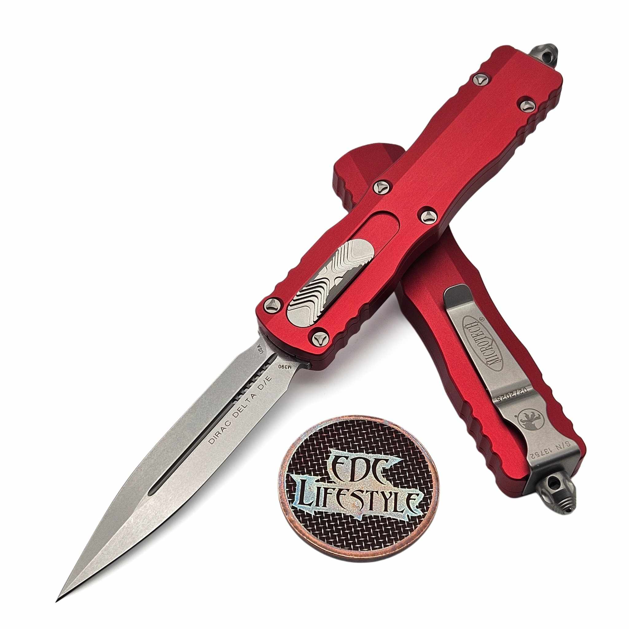 Microtech Dirac Delta Red 3.75