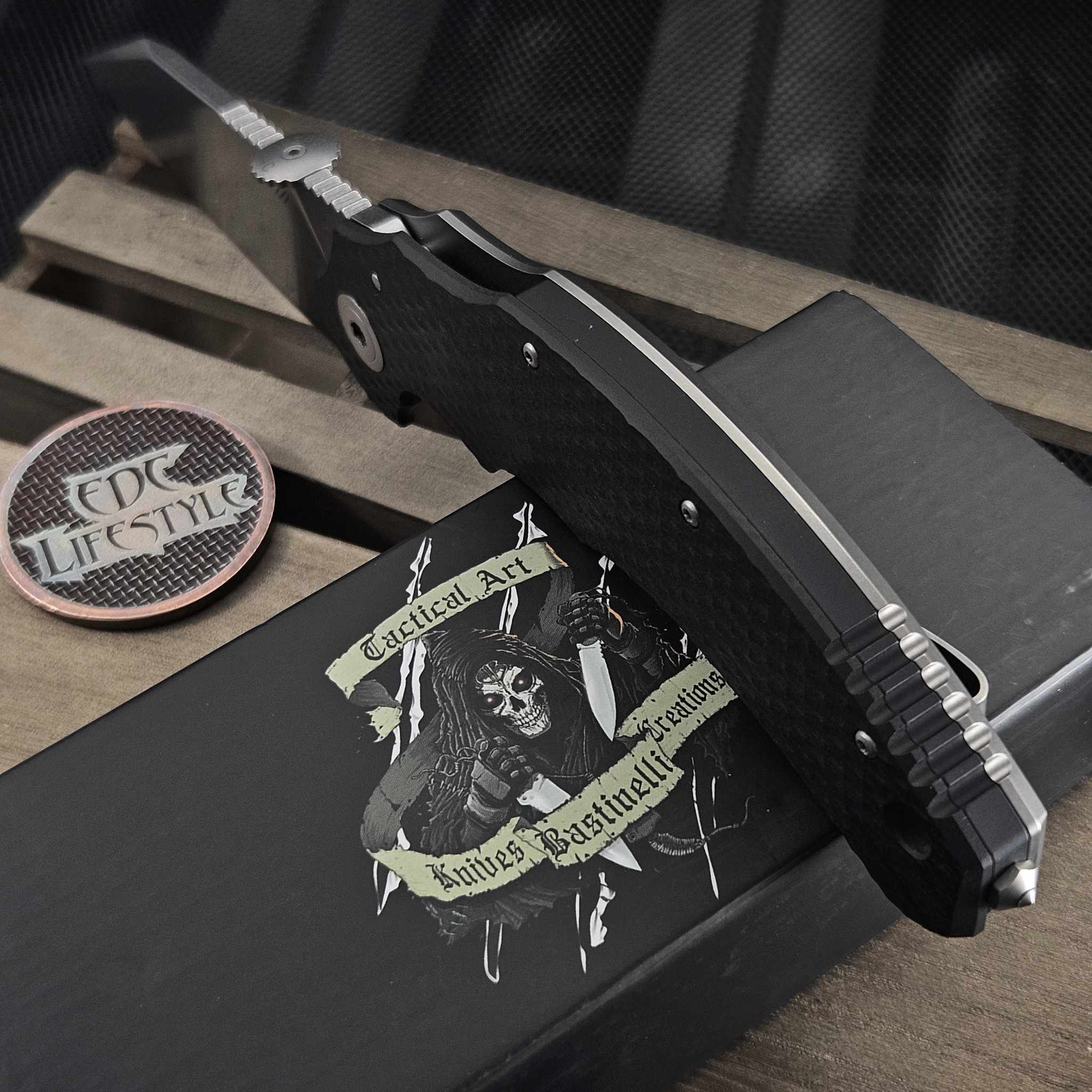 Bastinelli Knives Big Dragotac Folder 4.7