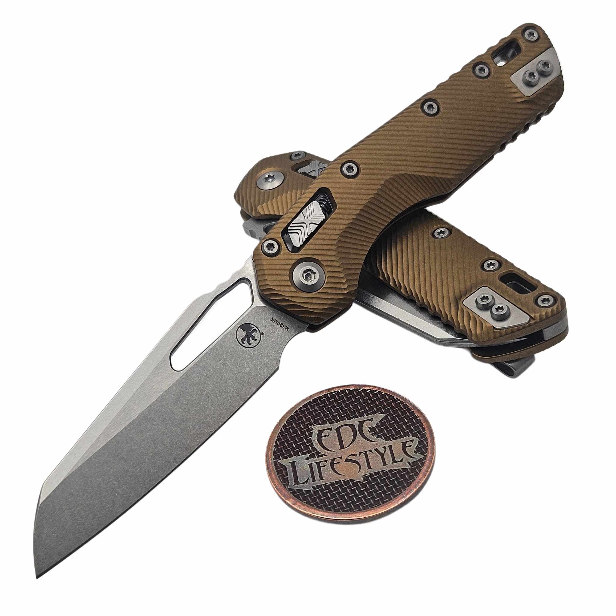 Microtech MSI Ram-Lok Tan Fluted Aluminum 3.85