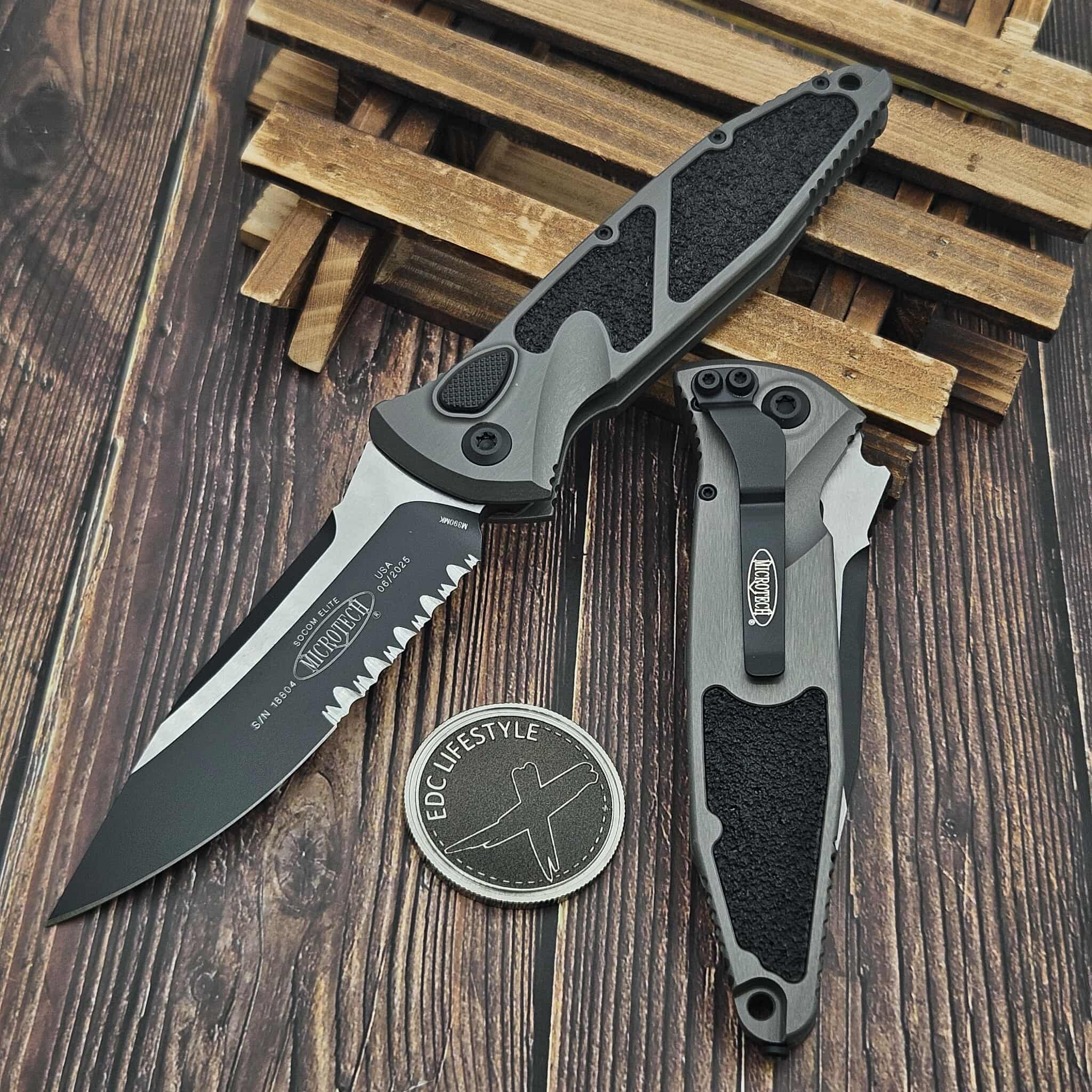 Microtech Socom Elite Auto Natural Clear 4