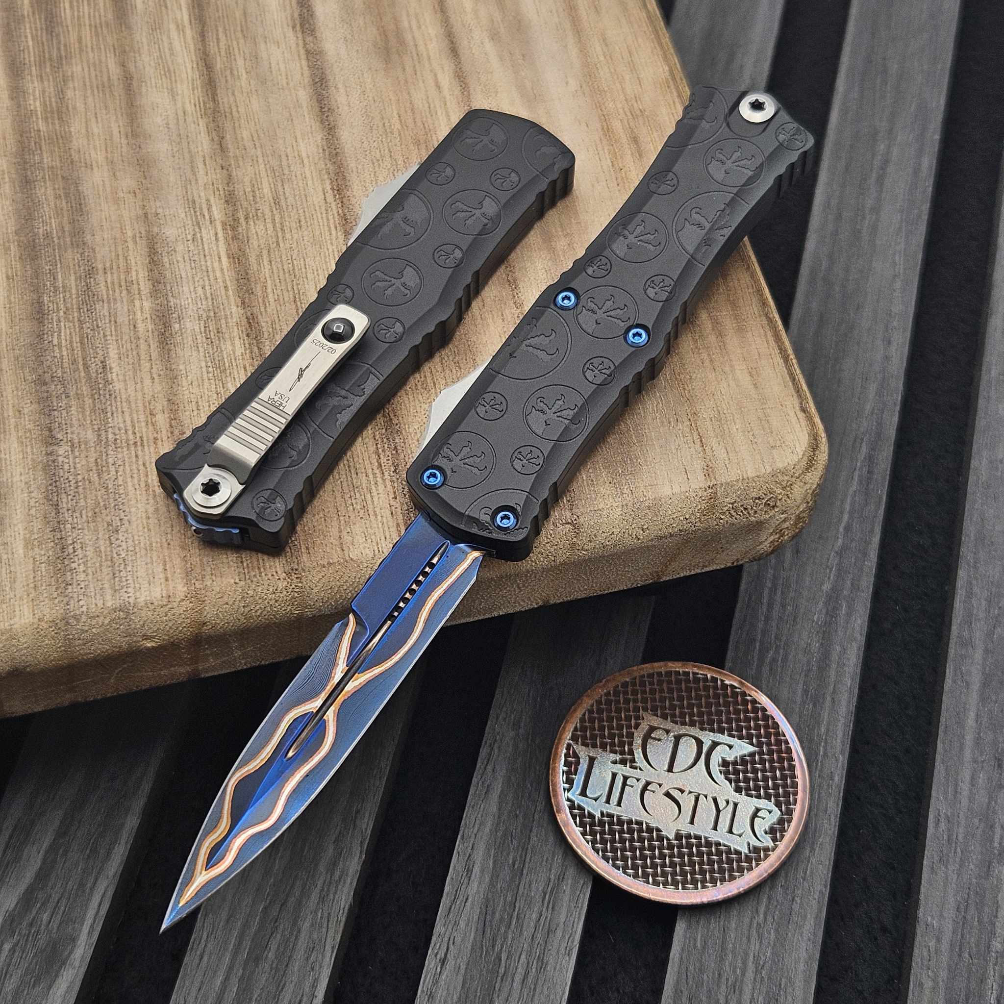 Microtech Mini Hera II 1701M-16MS3 Bayonet Marfione Select Claw