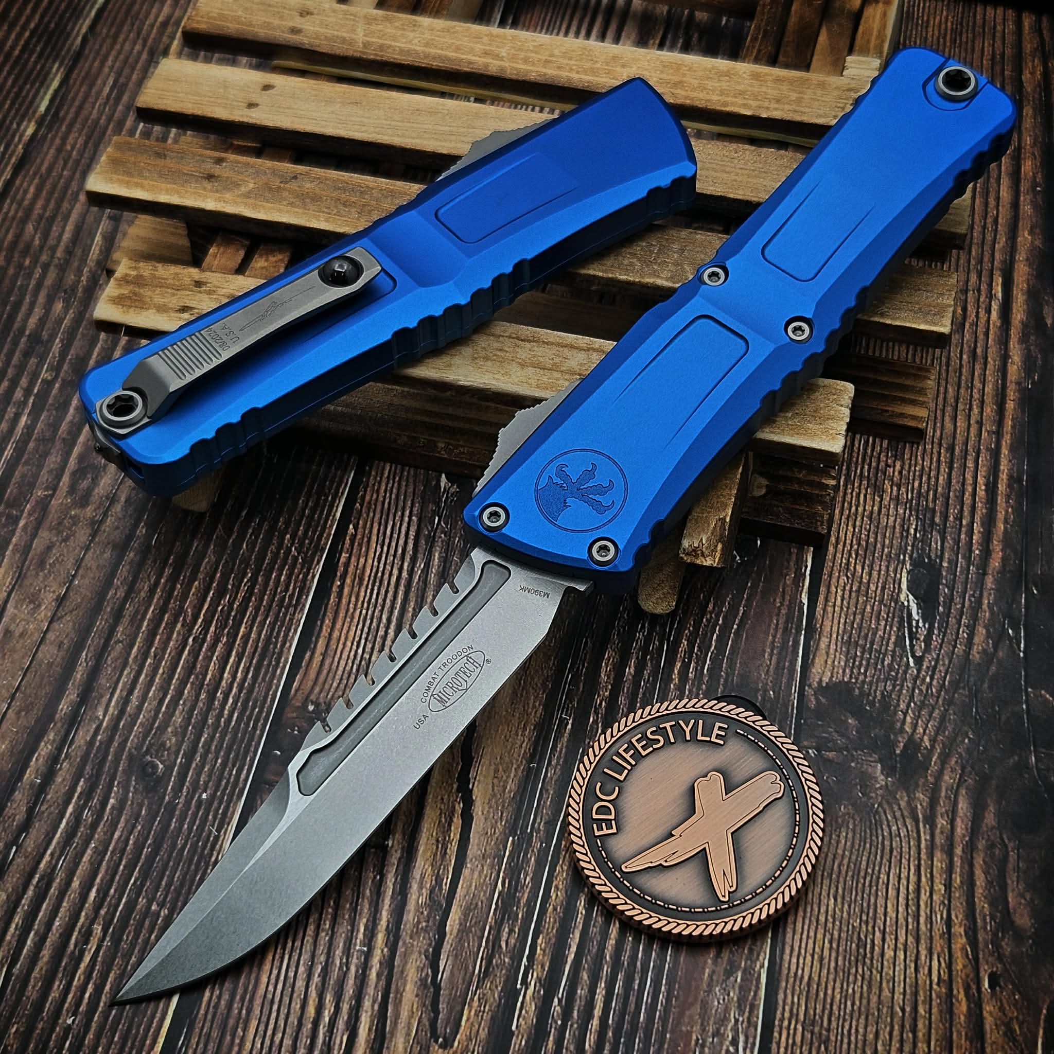 Microtech Combat Troodon Gen III Blue 4