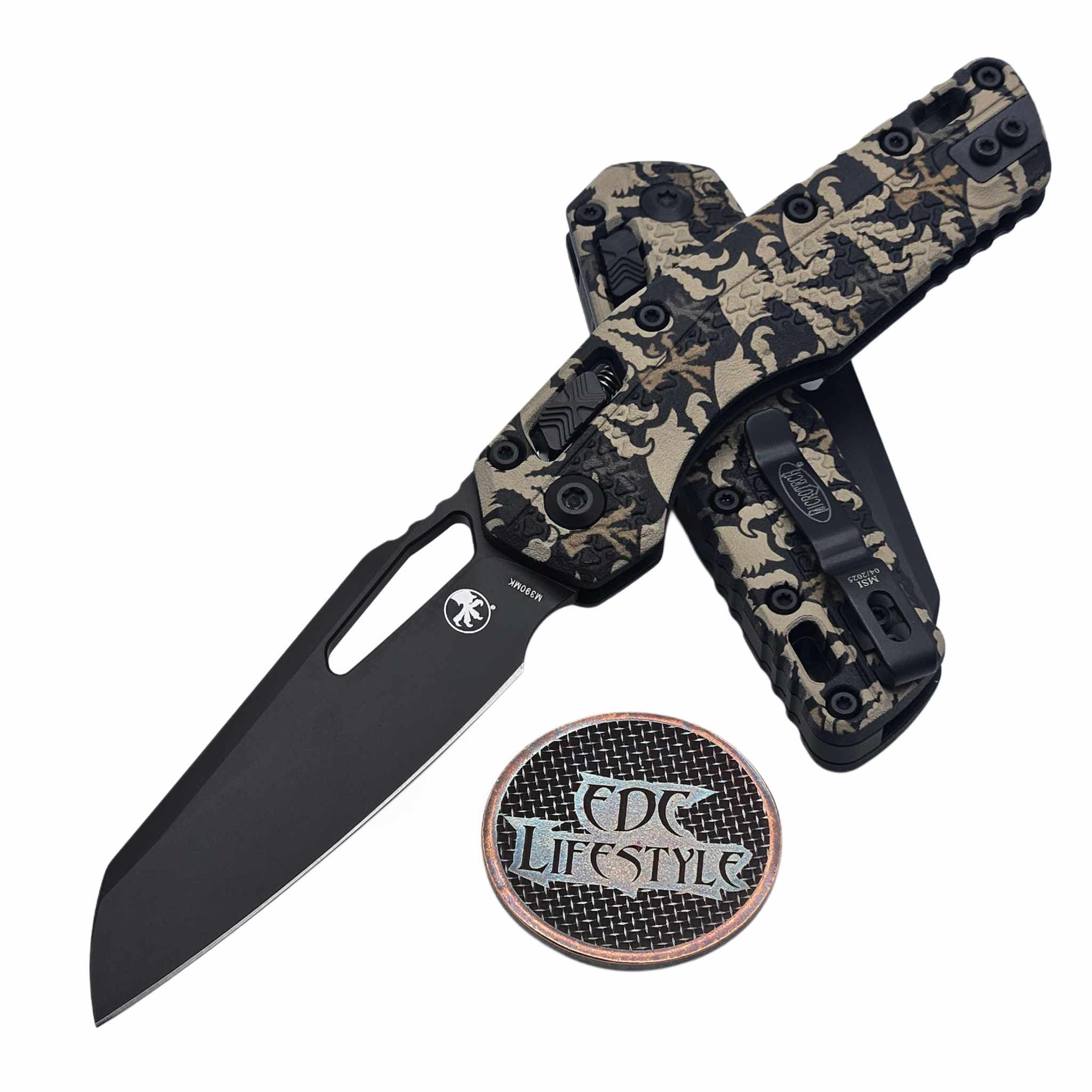 Microtech MSI Ram-Lok Clawburst Camo Tri-Grip Polymer 3.85