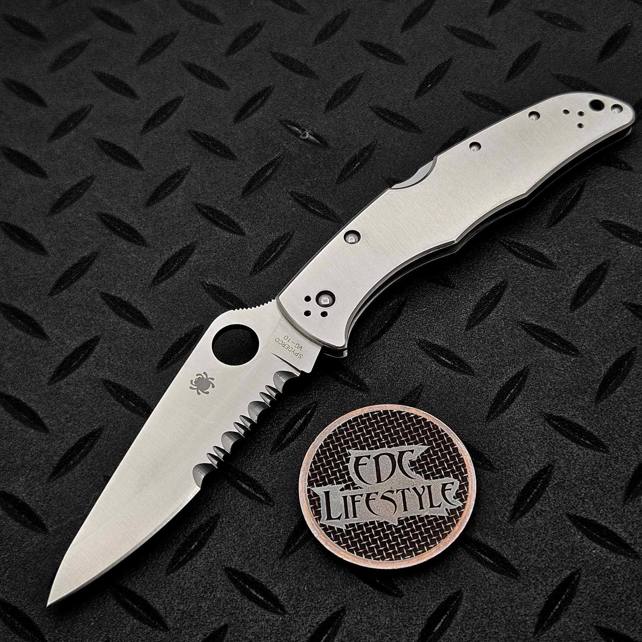 Spyderco Endura 4 Back Lock Stainless Handles 3.82