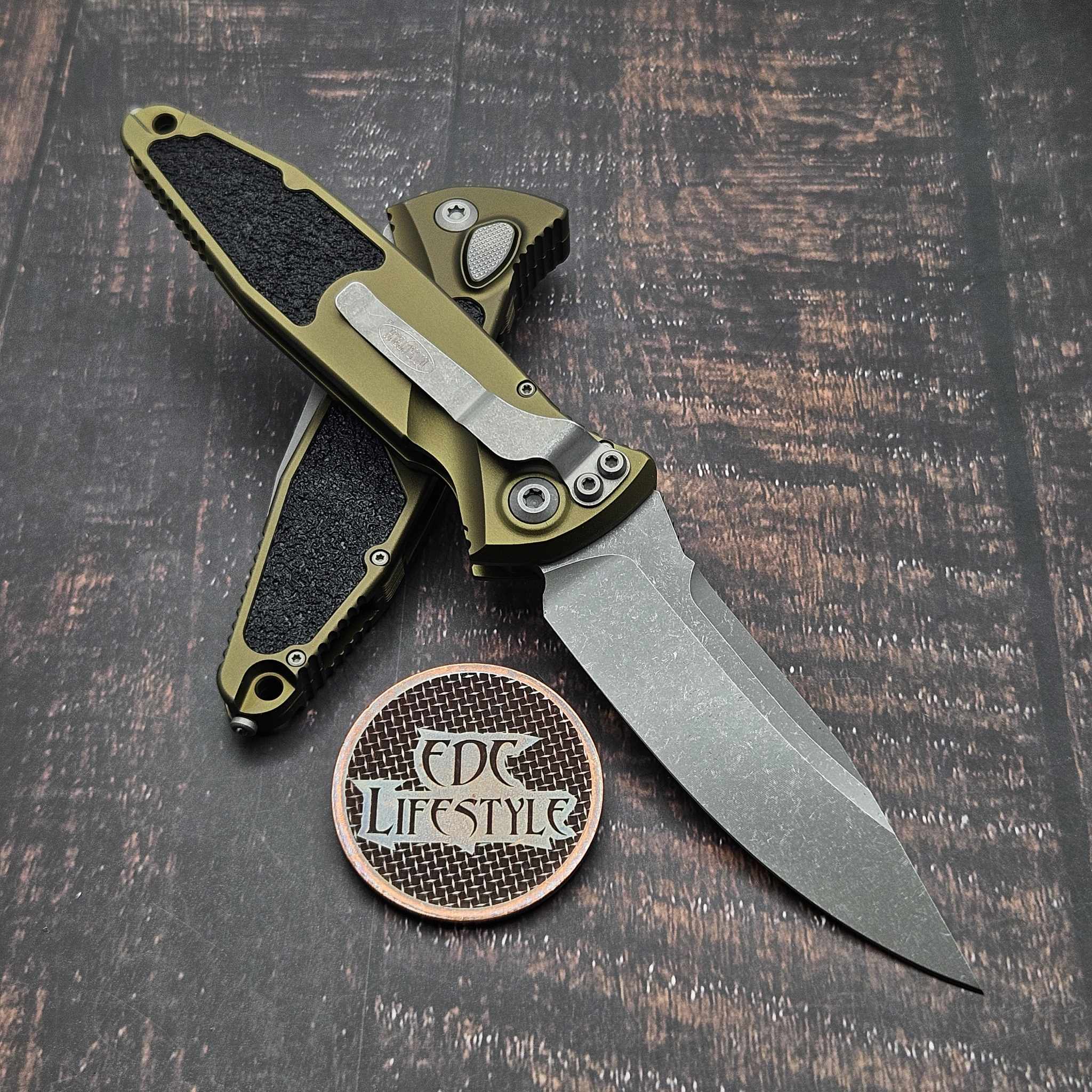 Microtech Socom Elite Auto OD Green 4