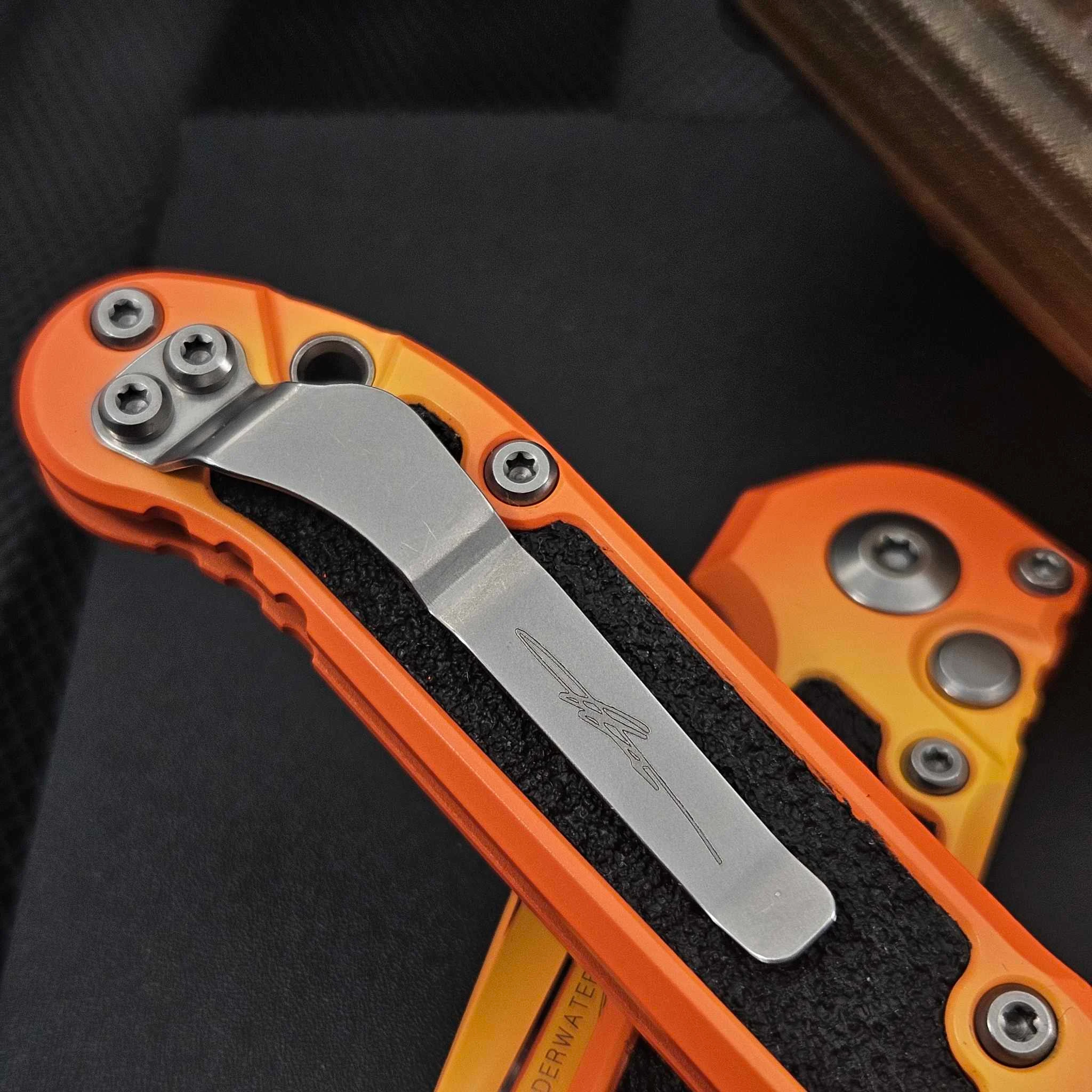 Microtech LUDT T/E Gen III 1136-1LPSUS Cerakote Sunrise