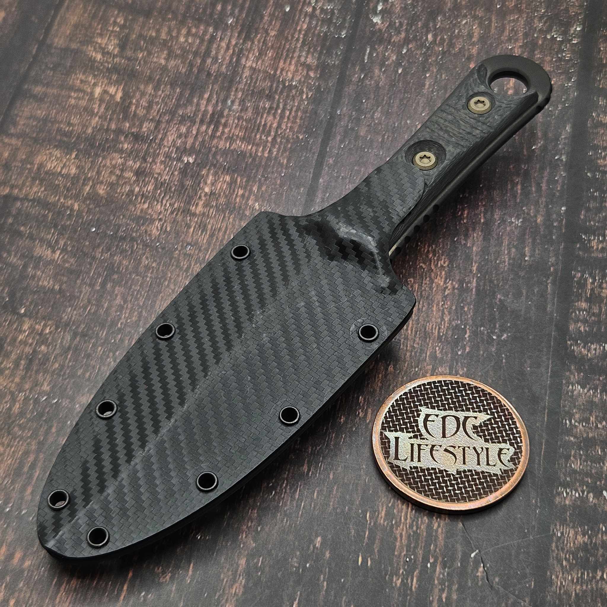 Microtech/Borka Blades 201-1DLCCFS SBD Fixed Blade DLC Double Edge