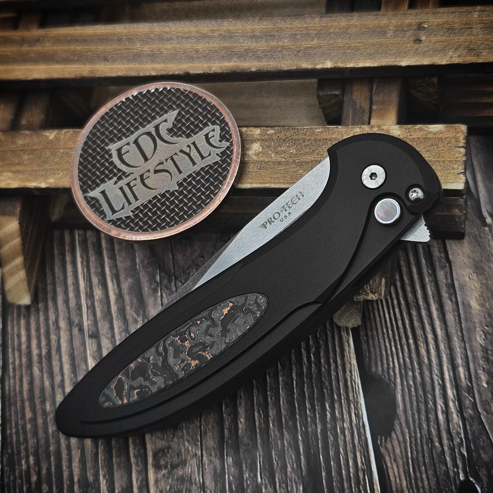 Pro-Tech Knives Cambria 2 Enthusiant Exclusive Black Aluminum