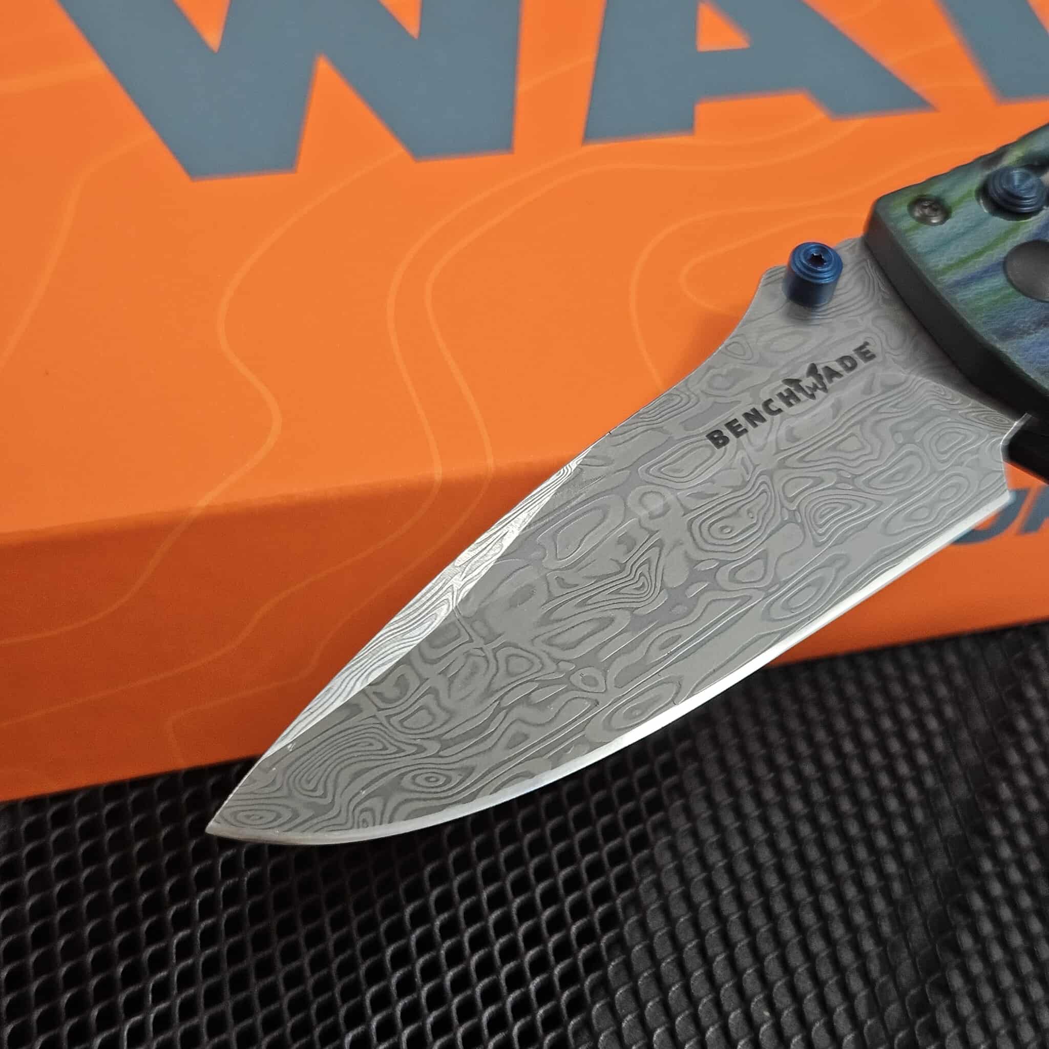 Benchmade Knives Mini Adira Axis Lock Folder Tempest Blue/Green G