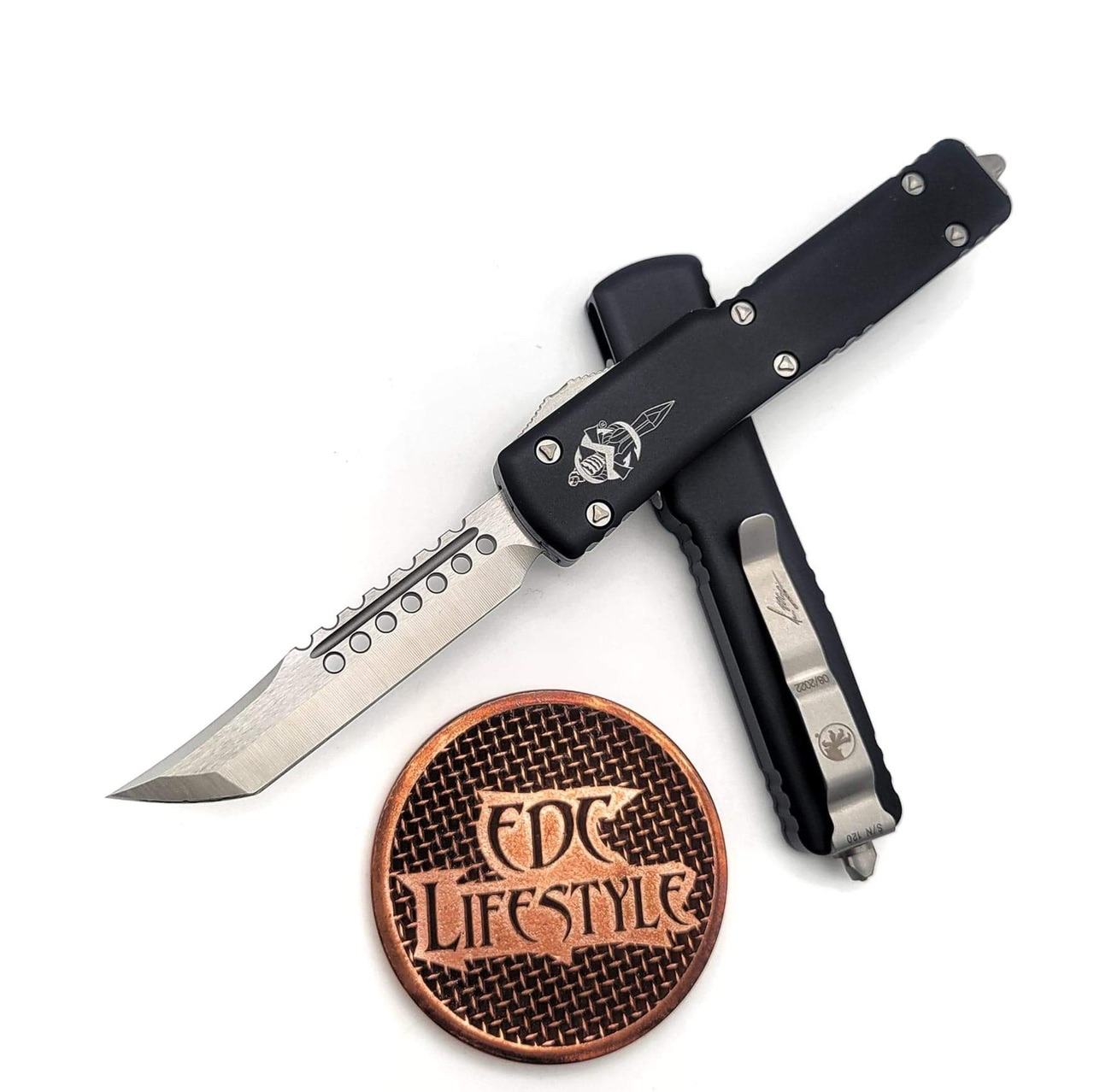Microtech UTX-70 419-4s Satin Hellhound Tanto