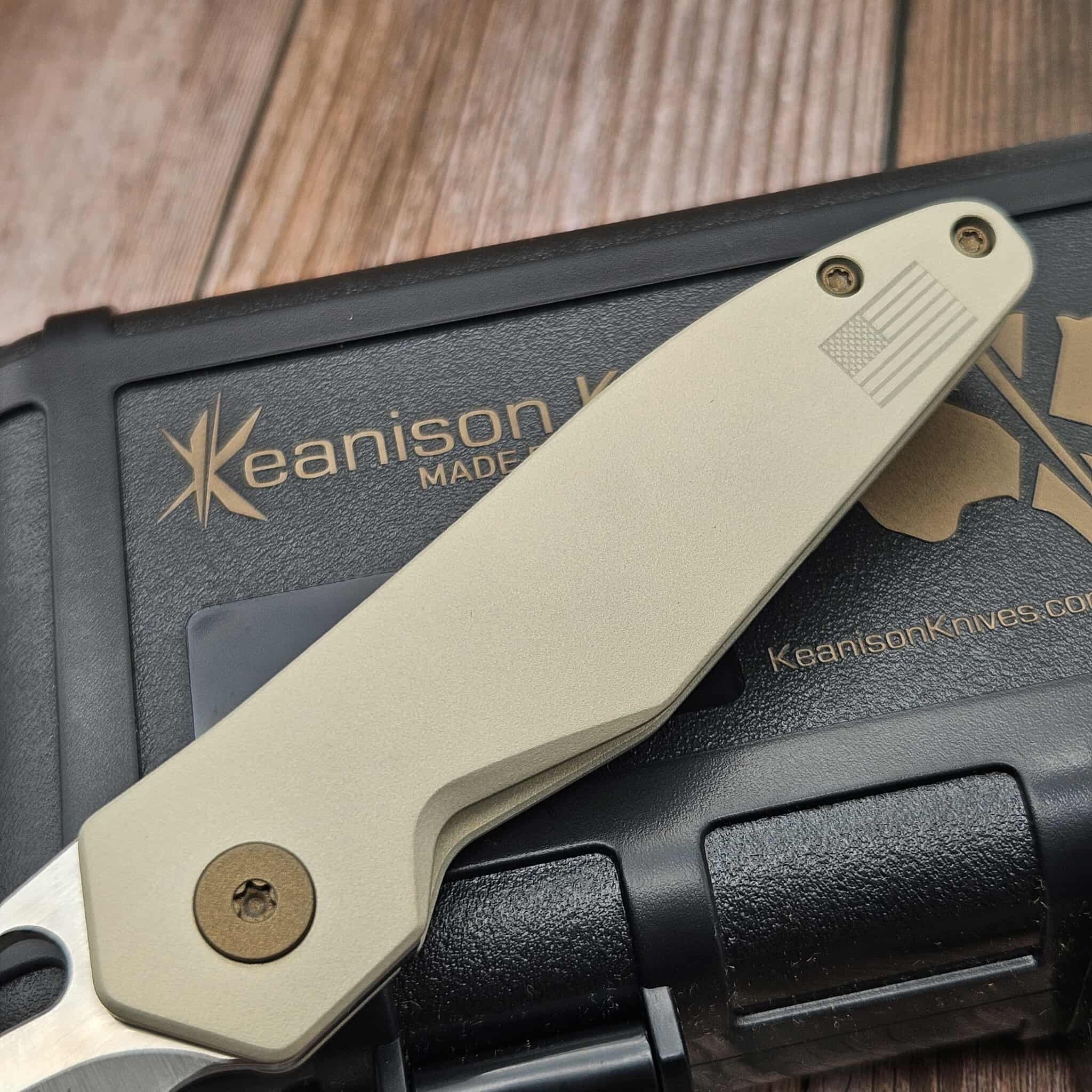 Keanison Knives Stray 2.0 Titanium Frame Lock Folder #84