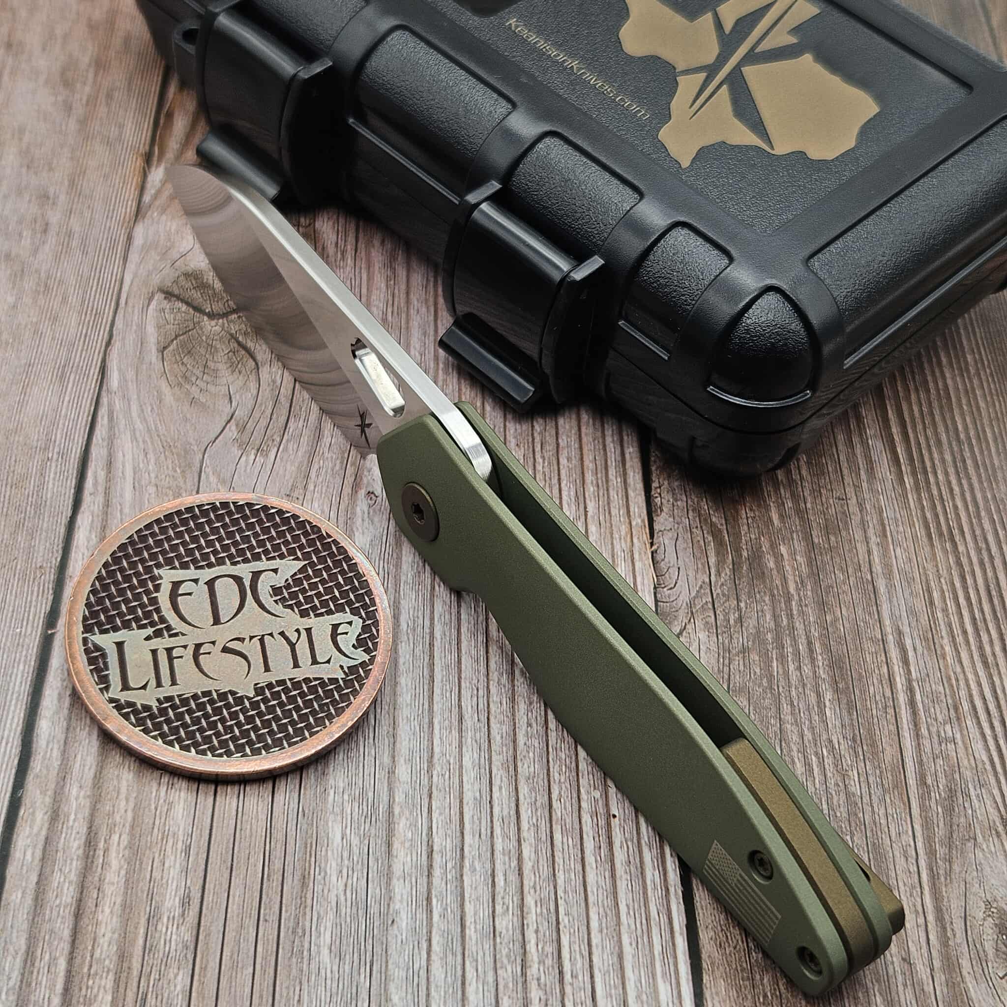 K☆☆ Keanison Knives Stray 2.0 Titanium Frame Lock Folder #82
