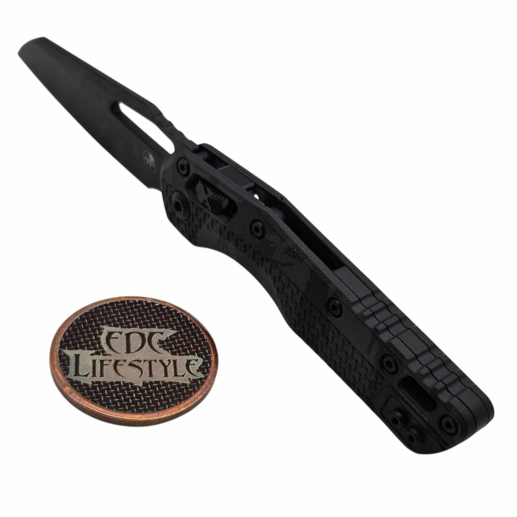 Microtech MSI Ram-Lok S/E Tri-Grip Polymer Midnight Tiger Camo