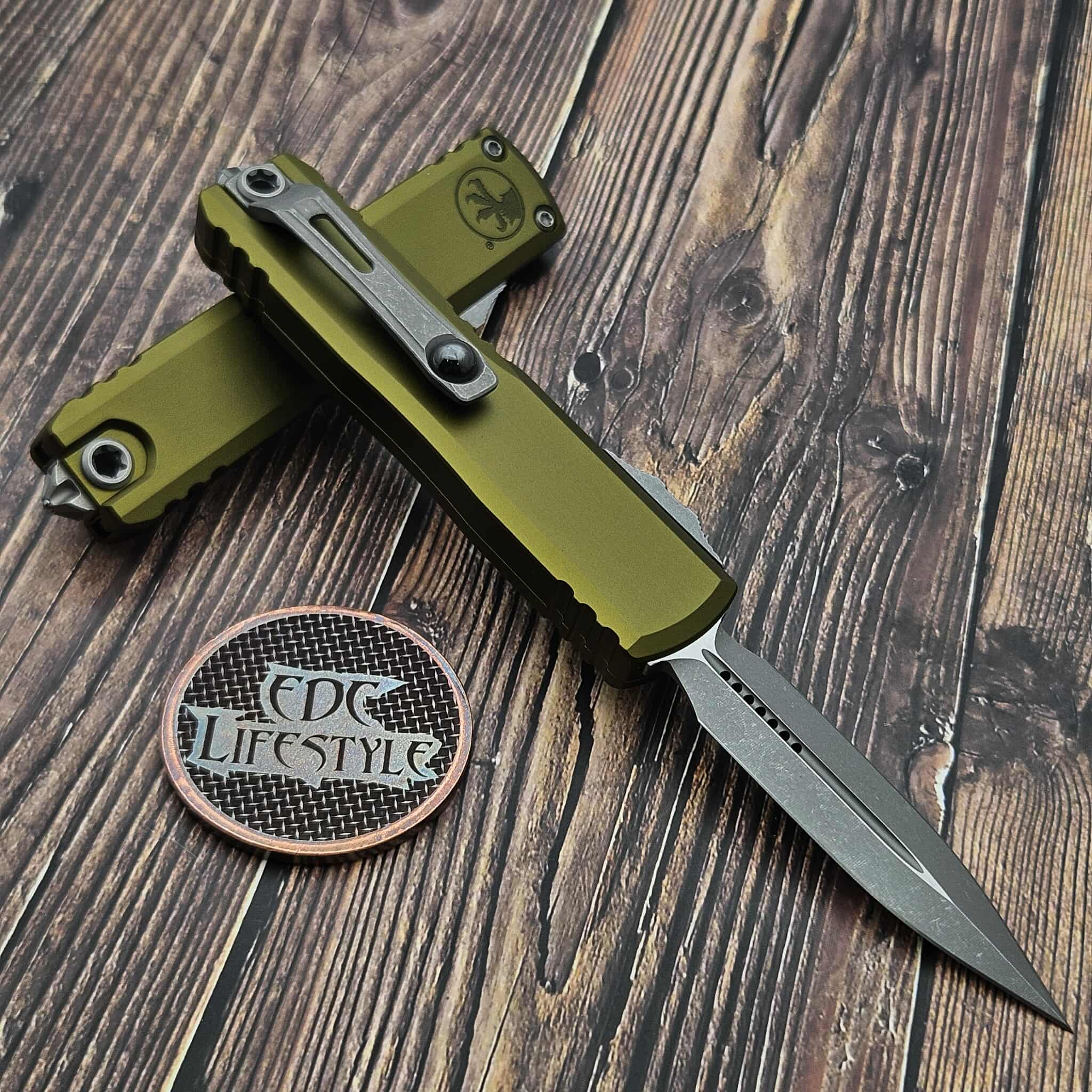 Microtech UTX-85 Gen III 1232-10APOD OD Green 3.06