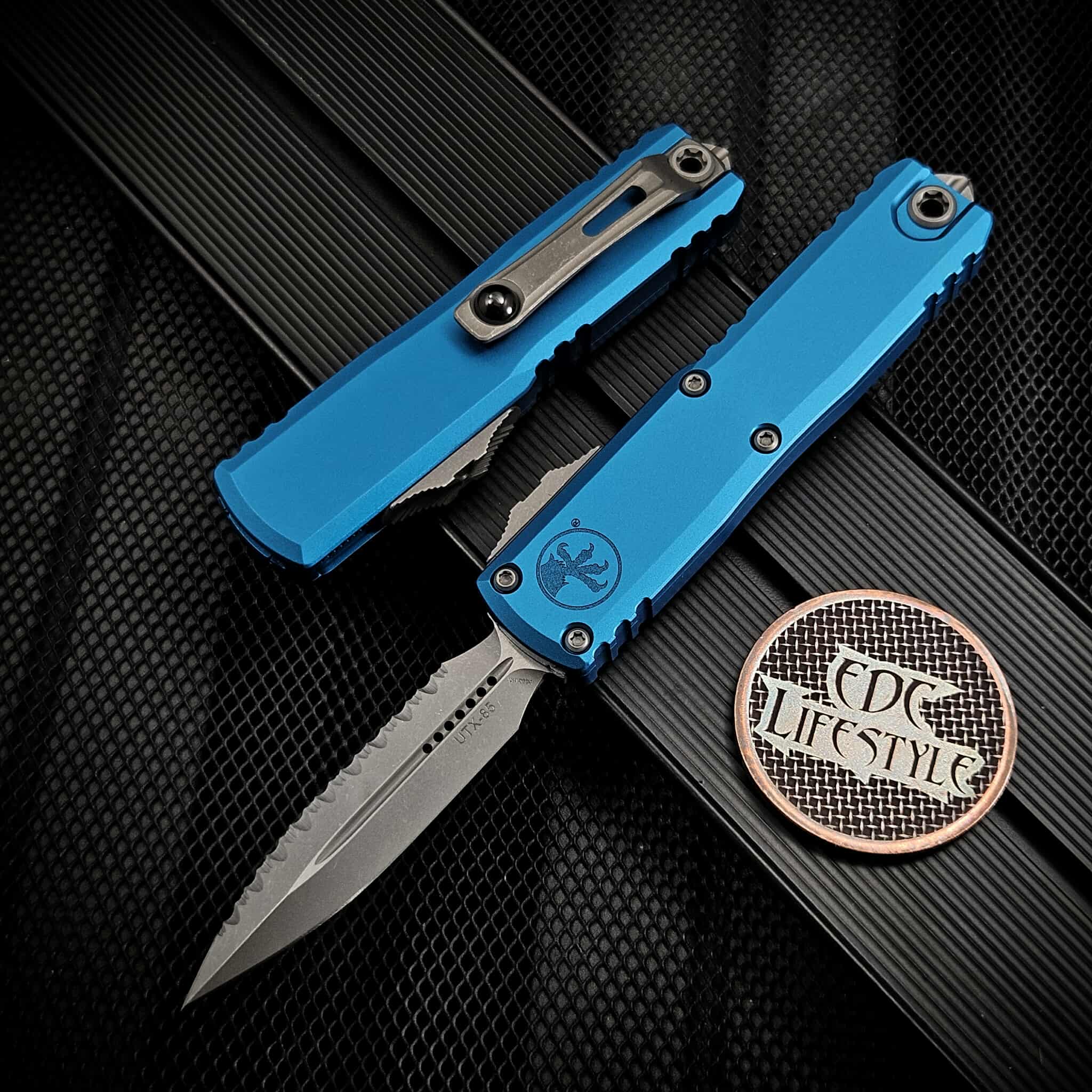 【miya②/3】 Microtech UTX-85 Gen III 1232-12APBL Blue 3.06