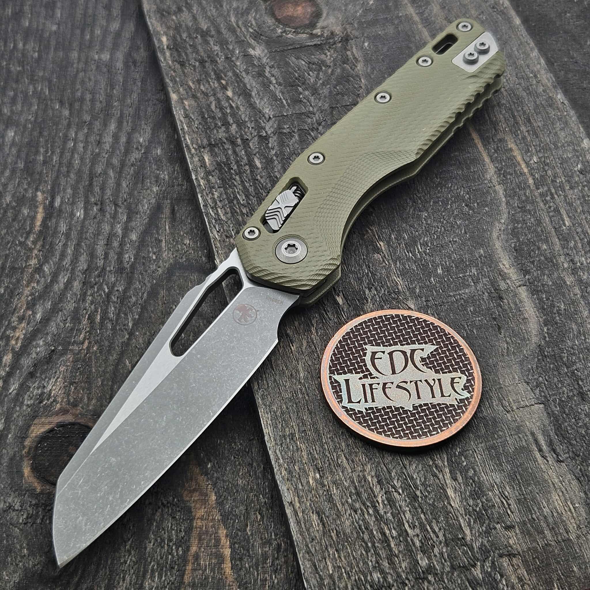 Microtech MSI Ram-Lok S/E Fluted OD Green G-10 Apocalyptic 210