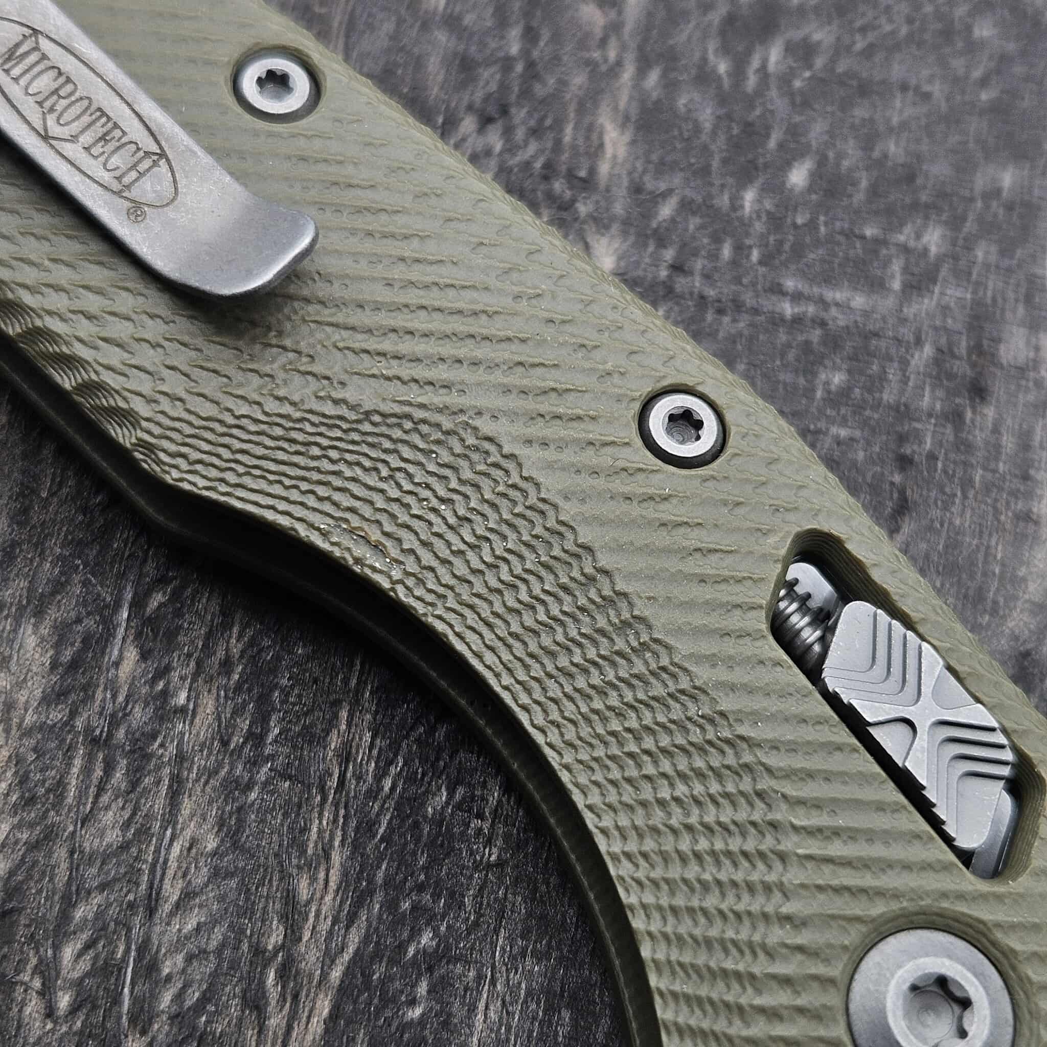 Microtech MSI Ram-Lok S/E Fluted OD Green G-10 Apocalyptic 210