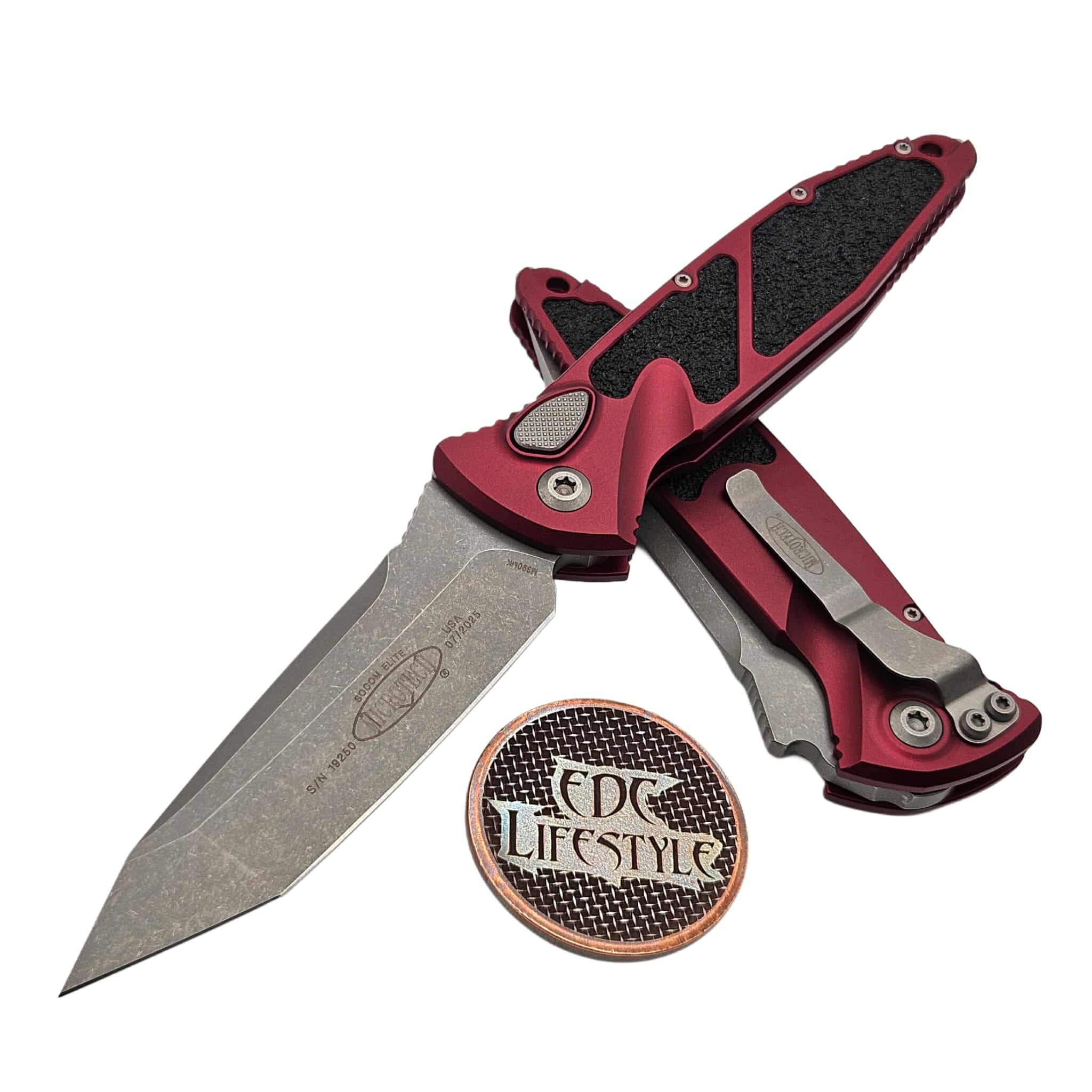 Microtech Socom Elite Auto Merlot 4