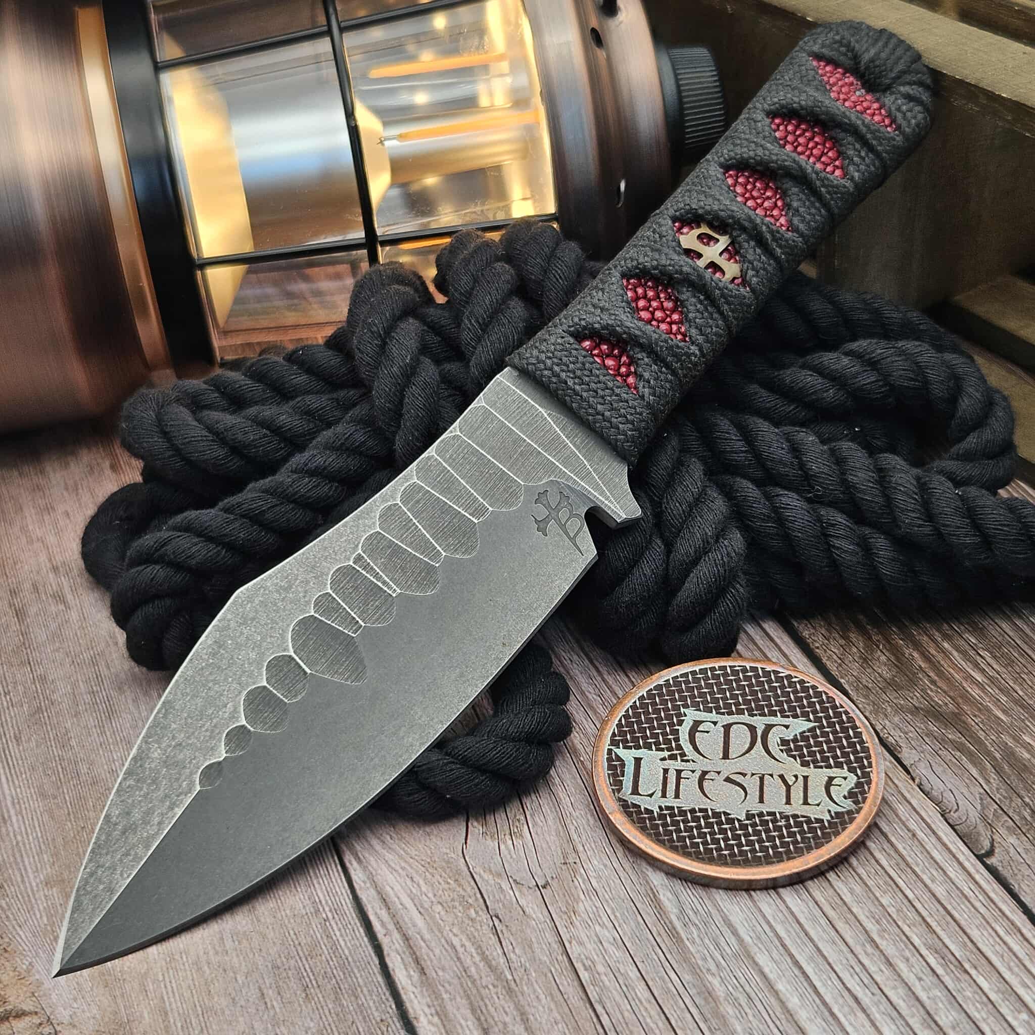 Borka Blades Always Survive Tsuka Wrap Stingray Inlay - Preowned