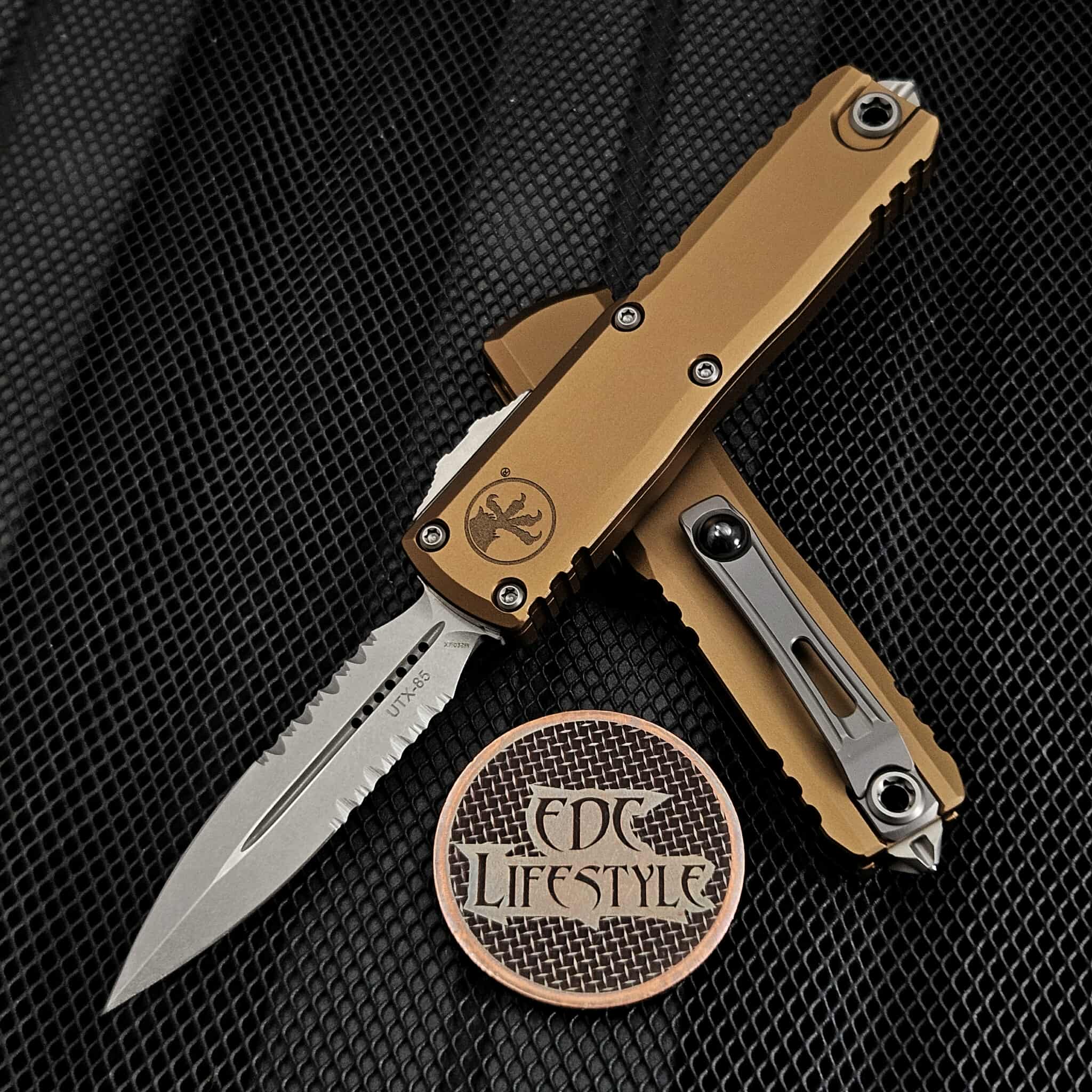【miya①/3】 Microtech UTX-85 Gen III 1232-11TA Tan 3.06