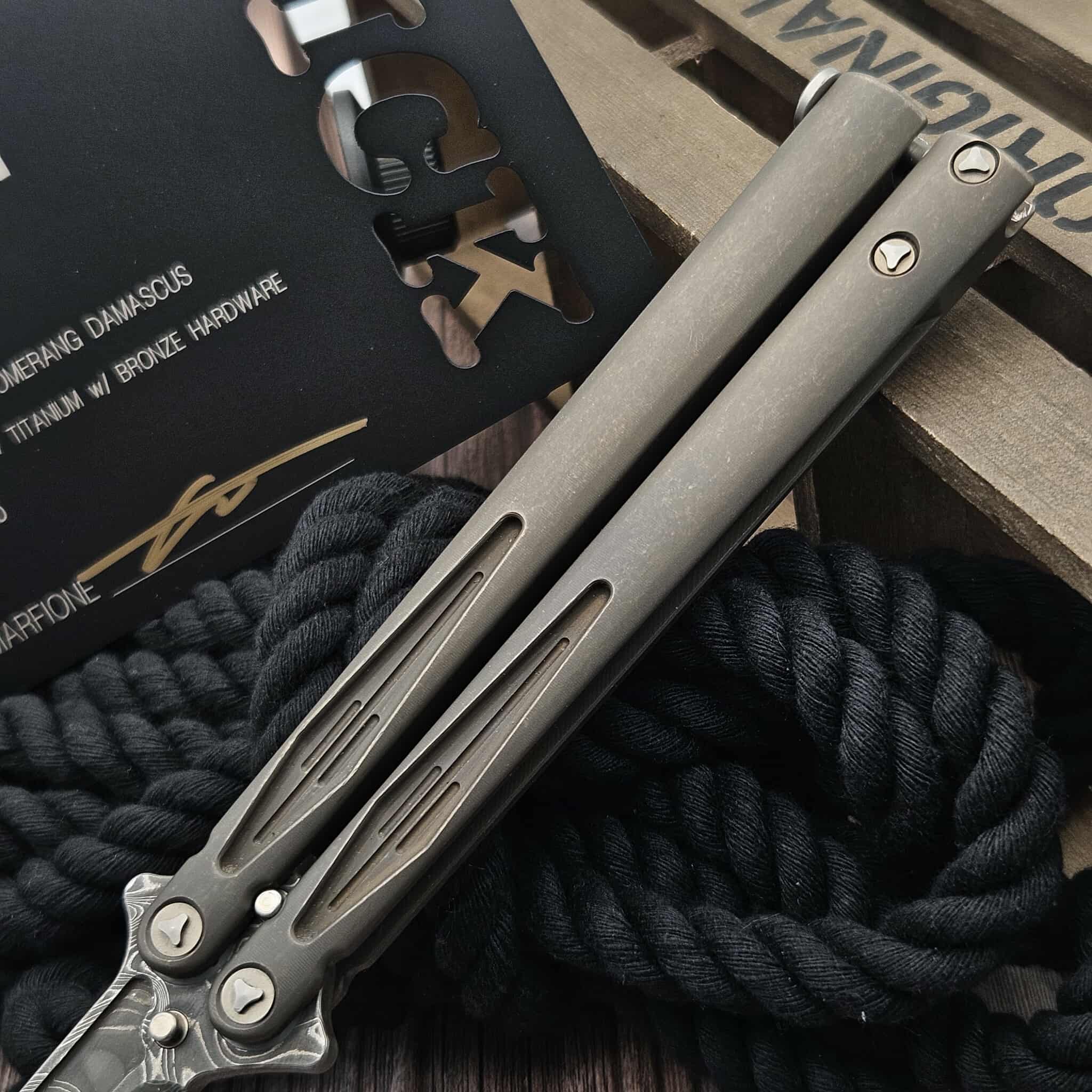 Marfione Tachyon III Chad Nichols Core Damascus Bronzed