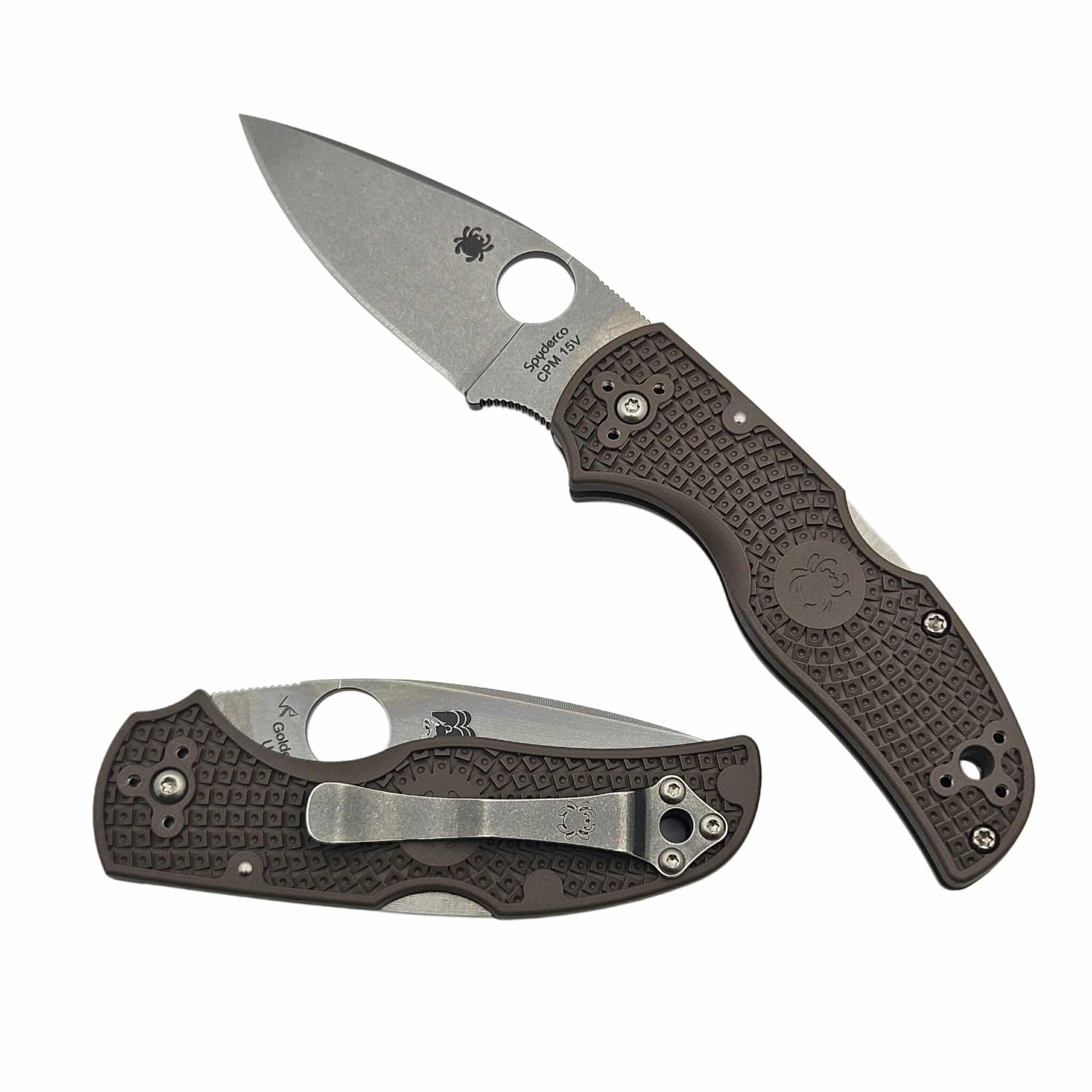 Spyderco Native 5 Lockback Folder Lightweight Brown FRN 3