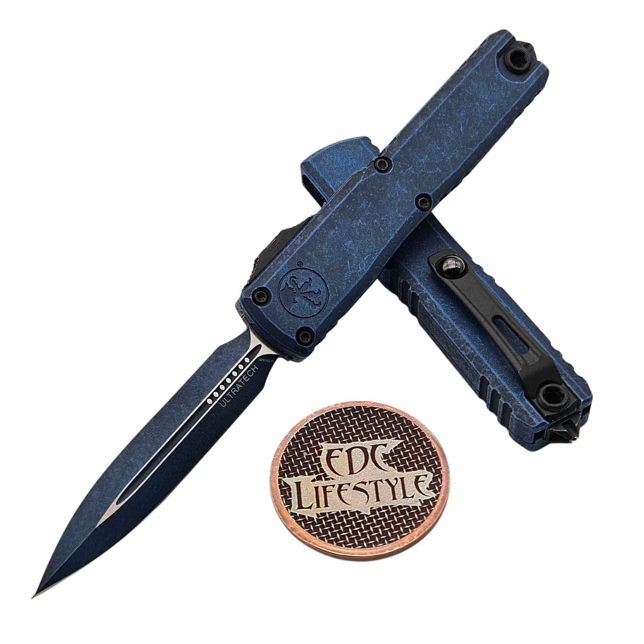 Microtech Ultratech ZBP 1122-1WBL Double Edge 3.5