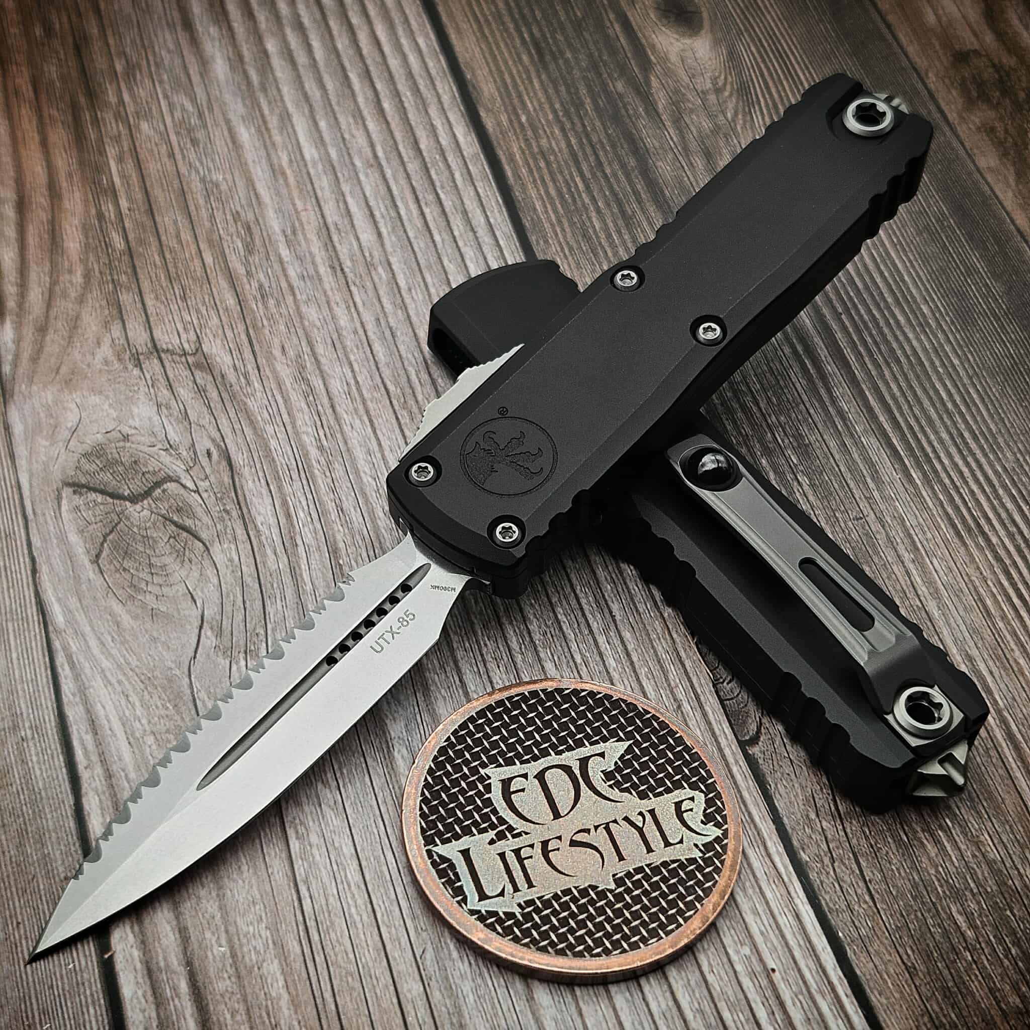 Microtech UTX-85 Gen IV Black D/E 3.10