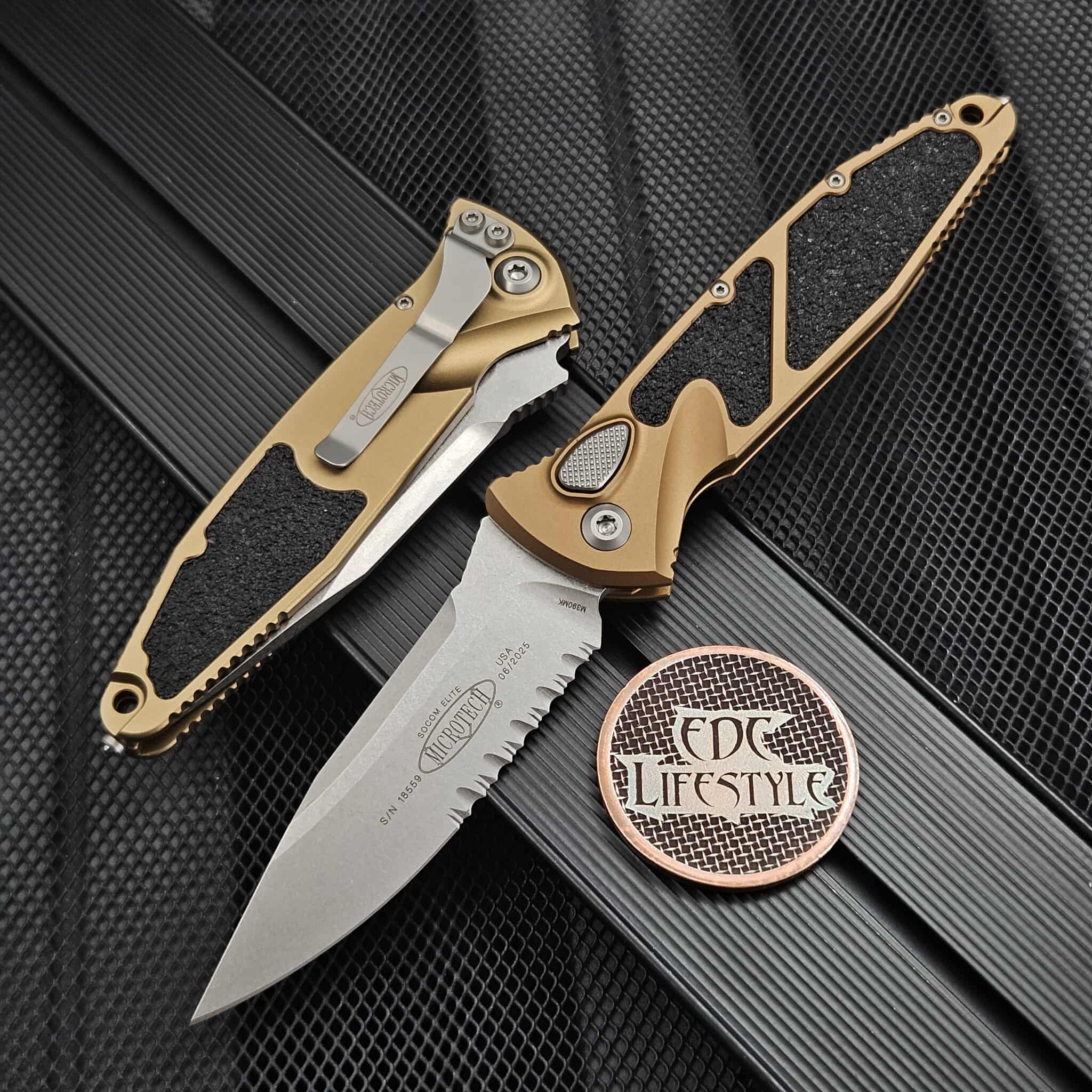 Microtech Socom Elite Auto Tan 4