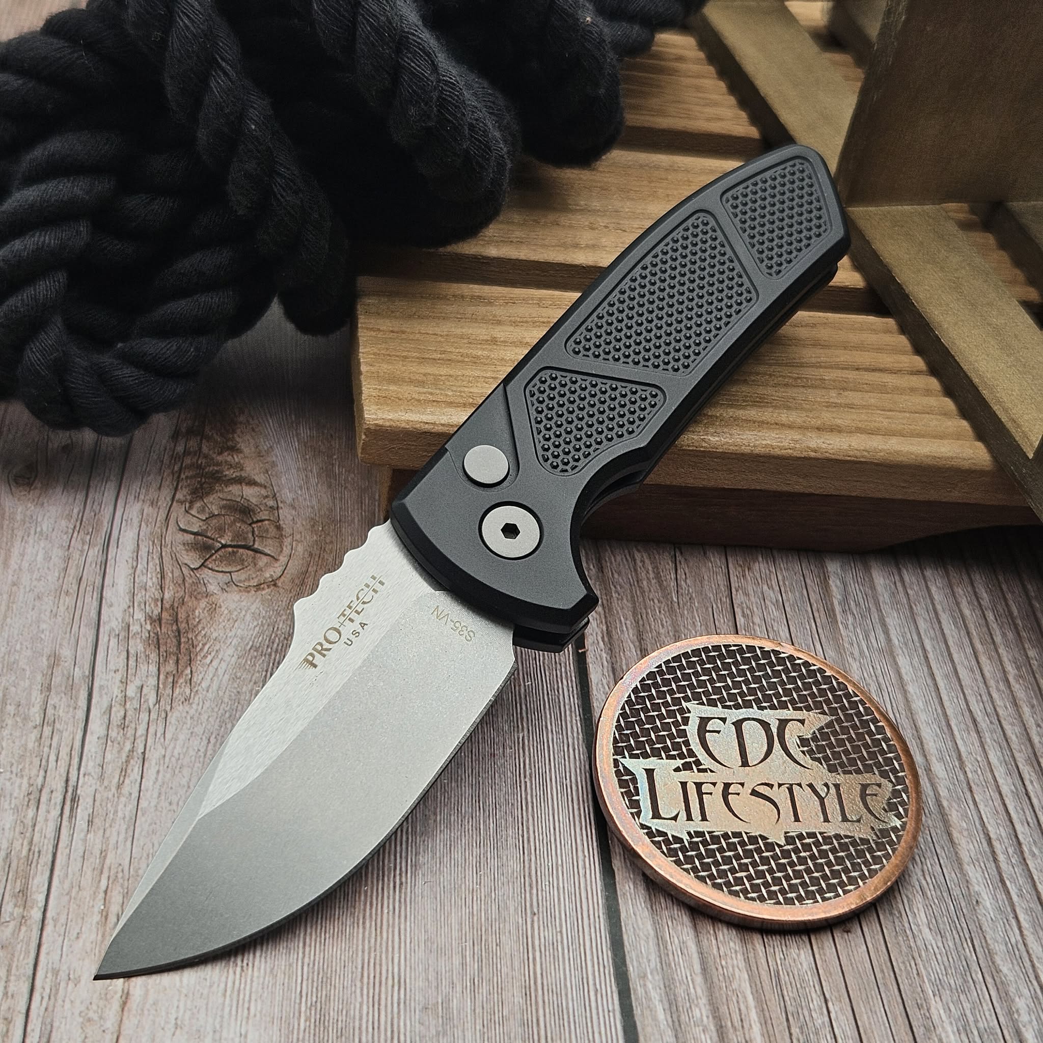 Pro-Tech Knives Short Bladed Rockeye SBR Les George Design Auto