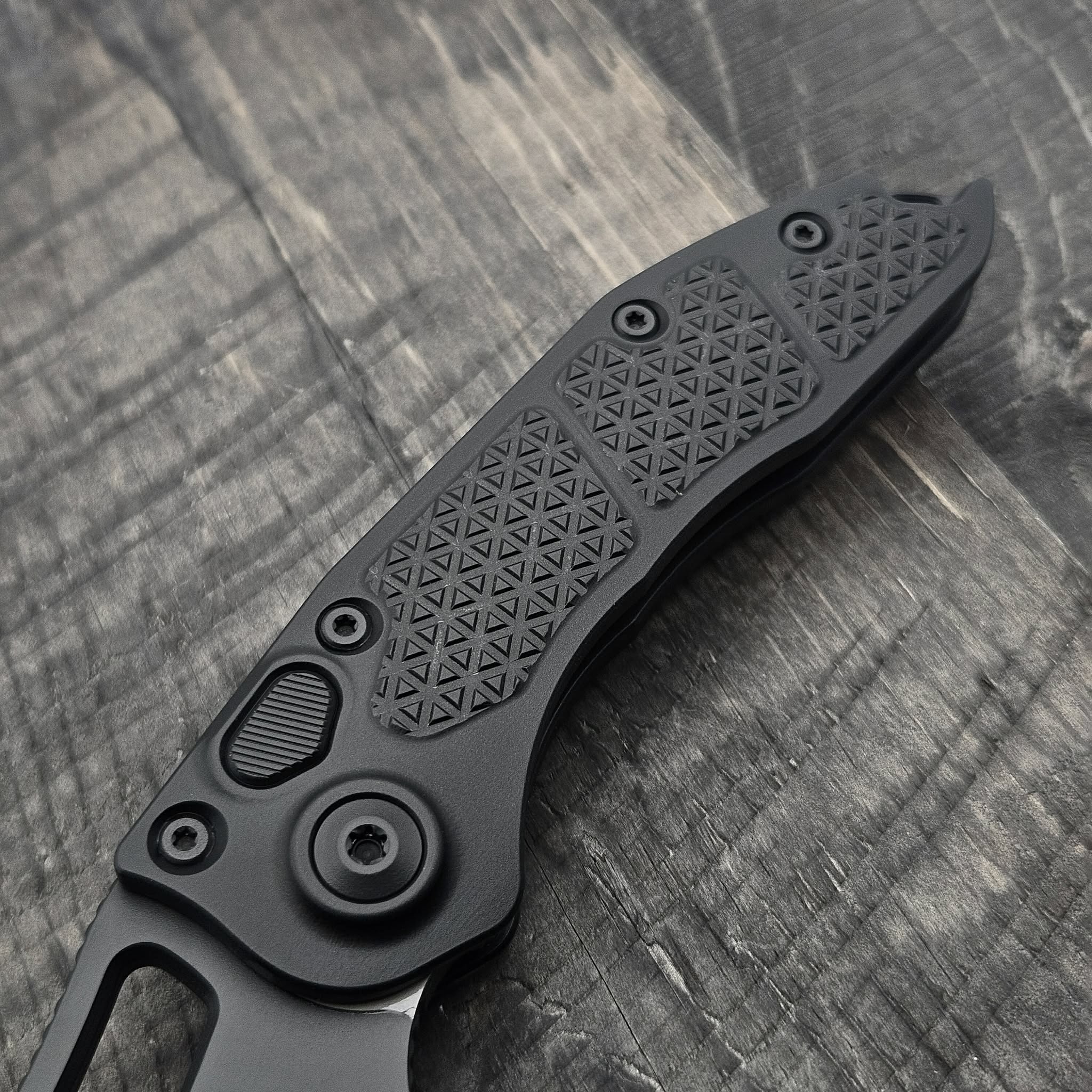 Microtech 169-1T Stitch Auto S/E Black Tactical Grenade