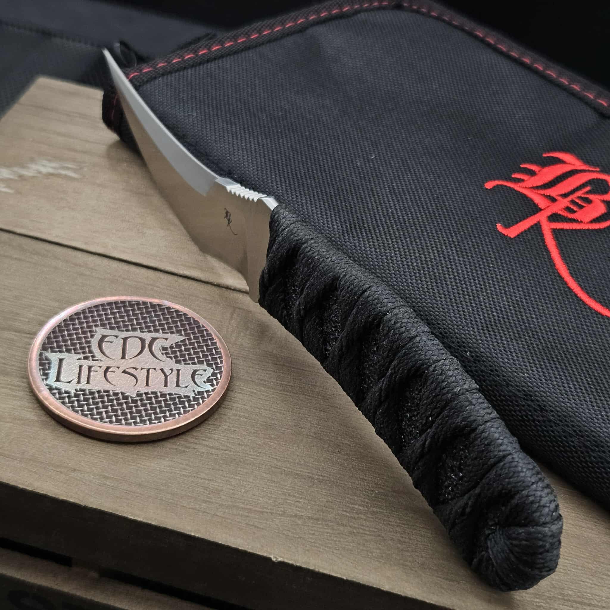 Bastinelli Knives DBS Fixed Blade Satin Tsuka Wrap