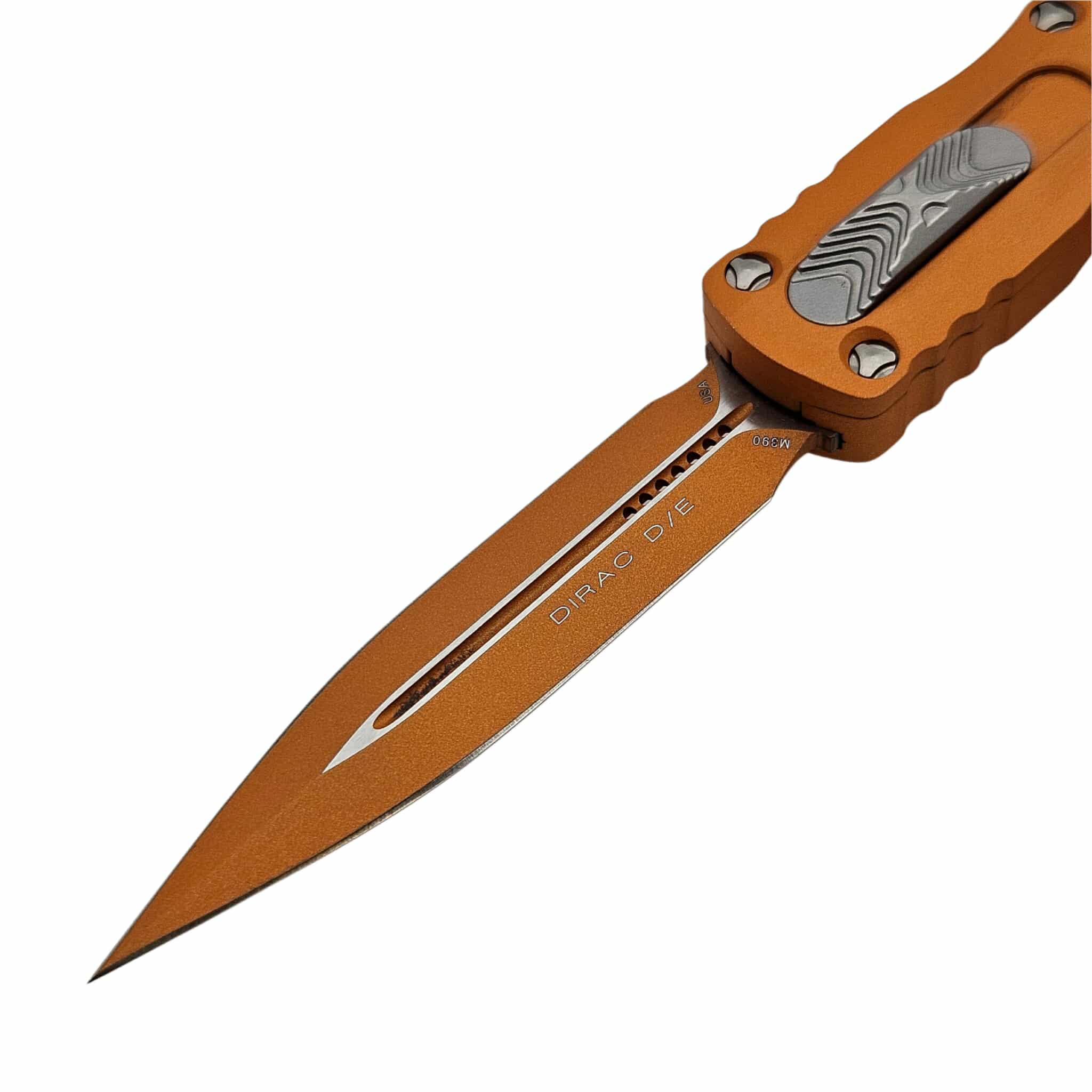 Microtech 225-1TE-C17Z15 Dirac Double Edge Cerakote Tequila Sunrise