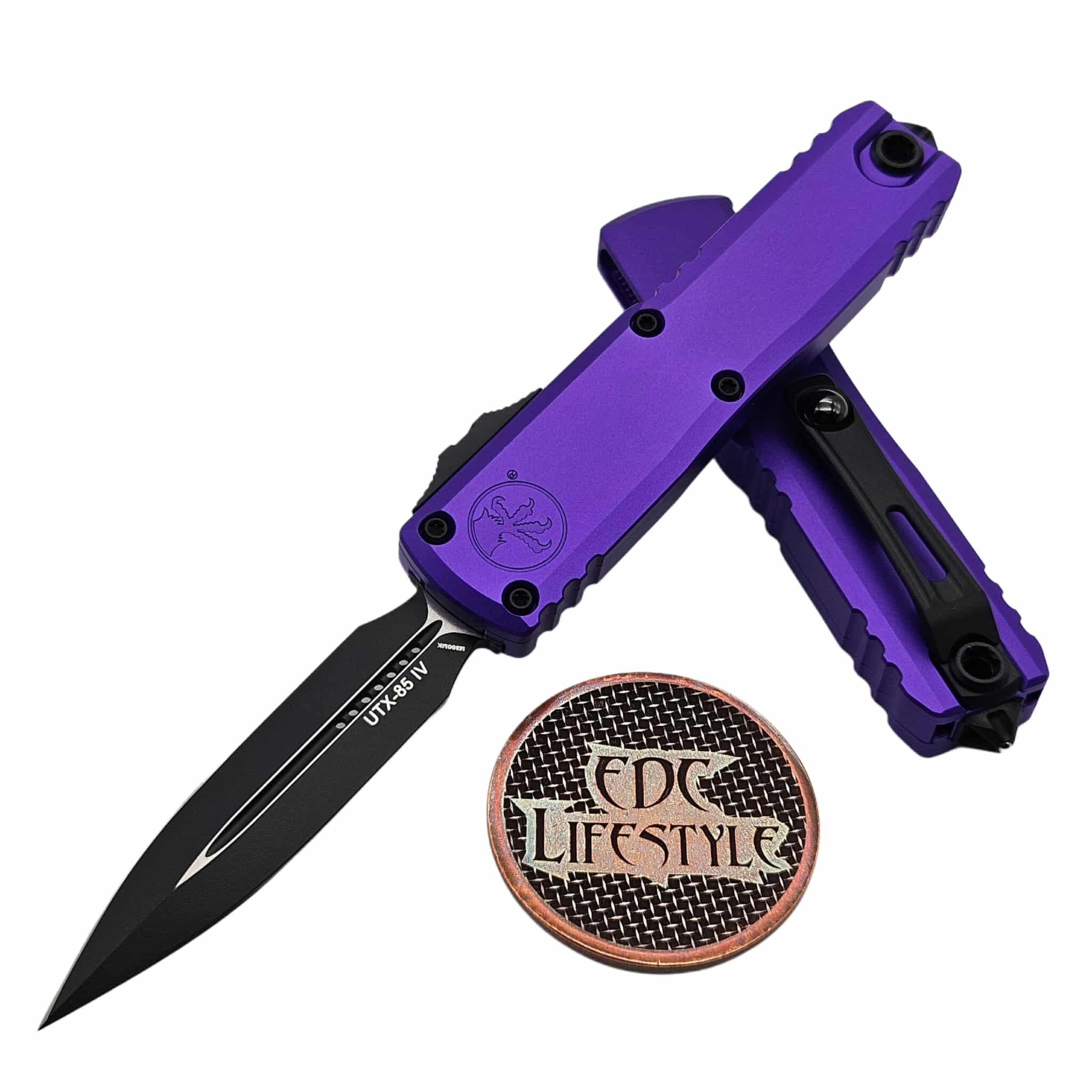 Microtech UTX-85 Gen IV Purple D/E 3.10