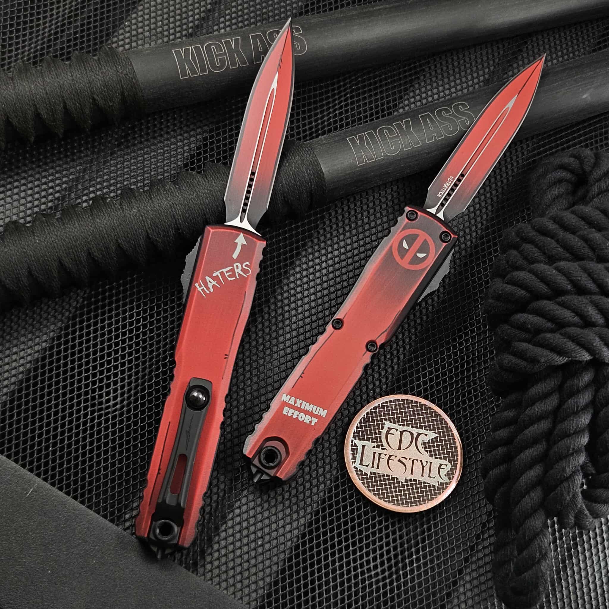 Microtech Ultratech ZBP 1122-1DPS Deadpool Double Edge 3.5
