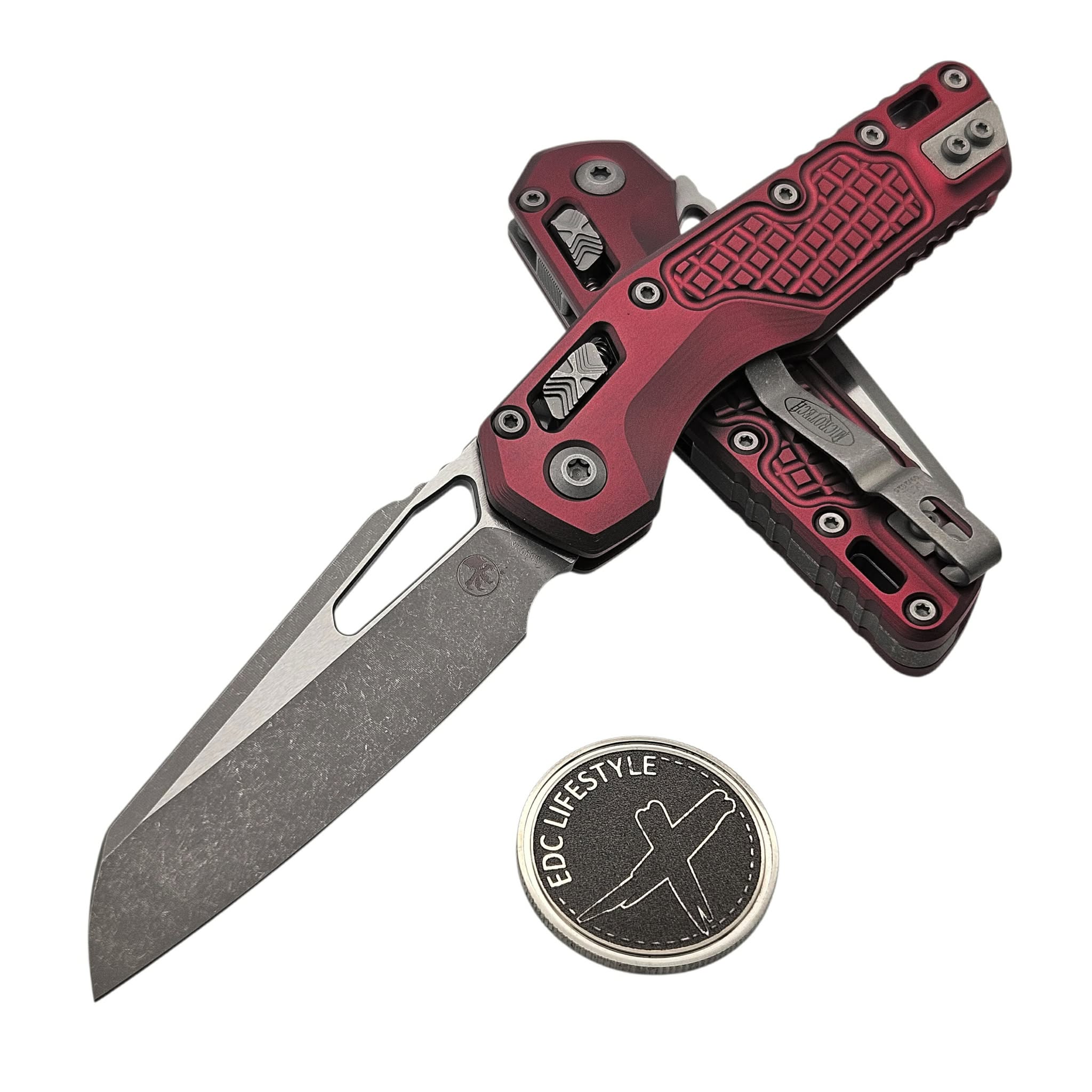 Microtech MSI Ram-Lok Merlot Frag Aluminum 3.85