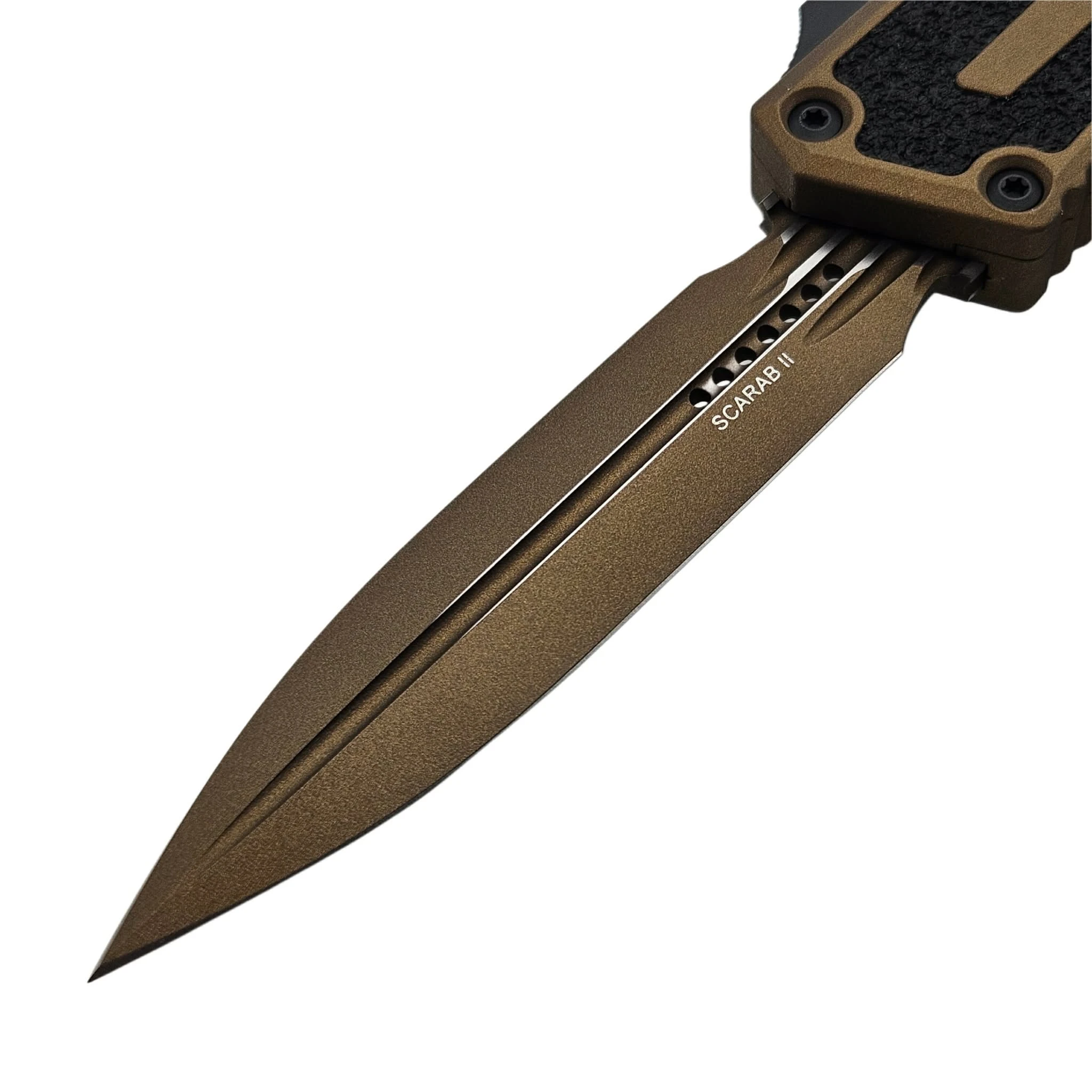 Microtech Scarab II D/E Gen III Cerakote Burnt Bronze Standard