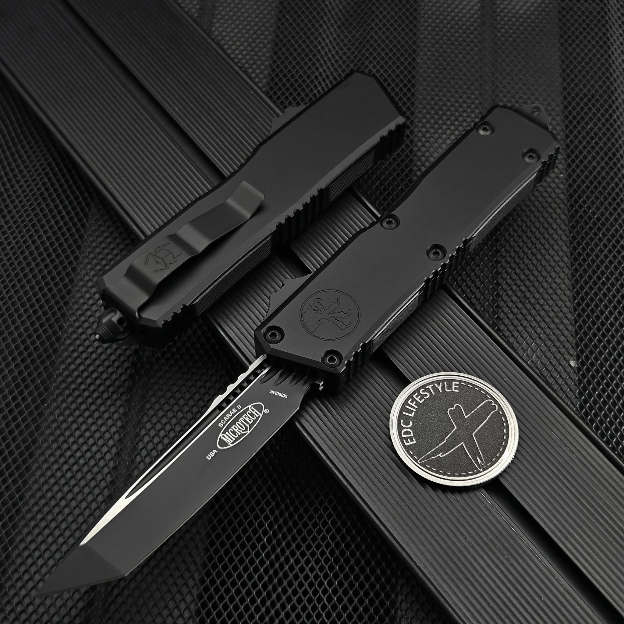 Microtech Executive Scarab II T/E Gen III Black Tactical 1177-1T