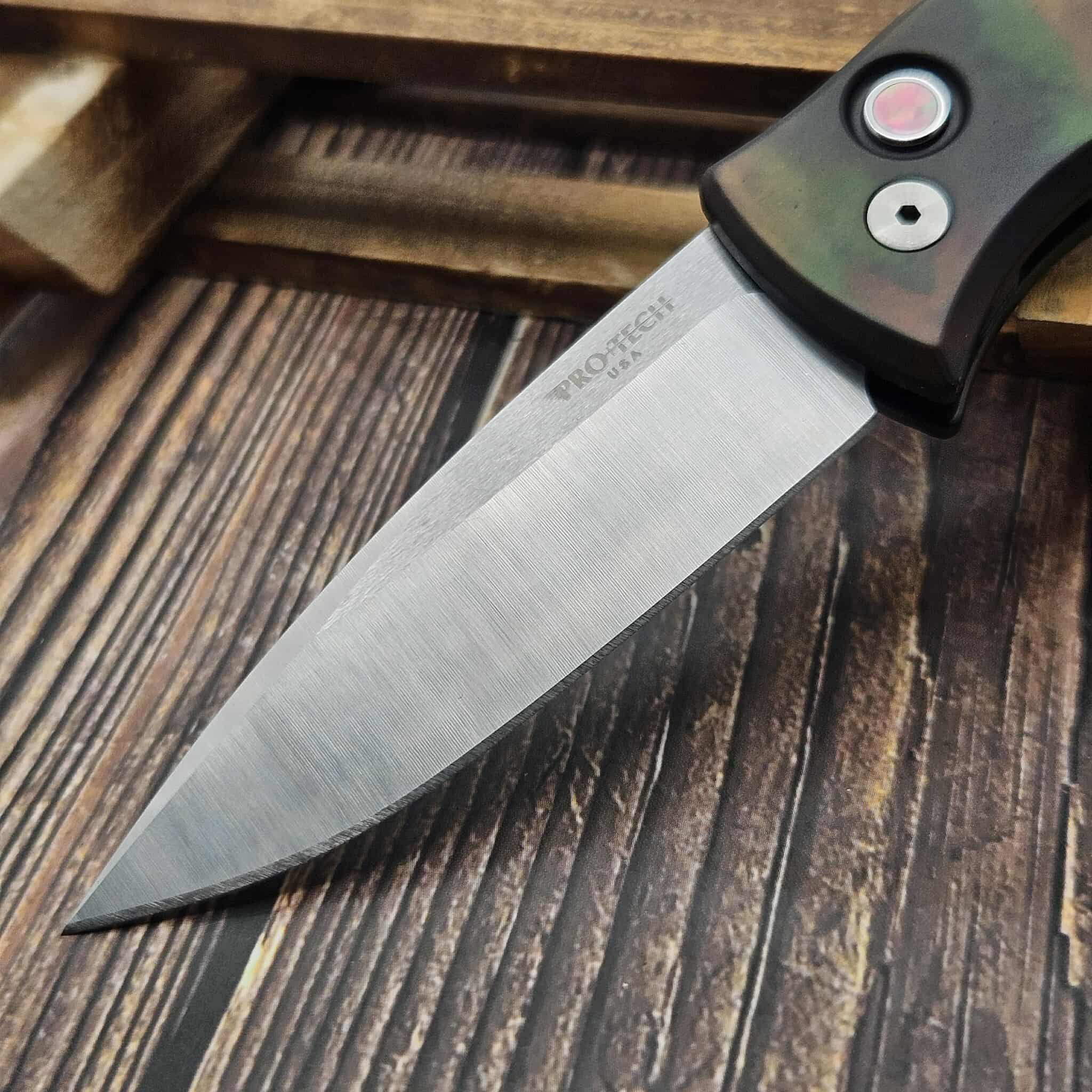 Pro-Tech Knives 2025 CCKS Duke 2 Auto Woodland Camo Handle 2.7