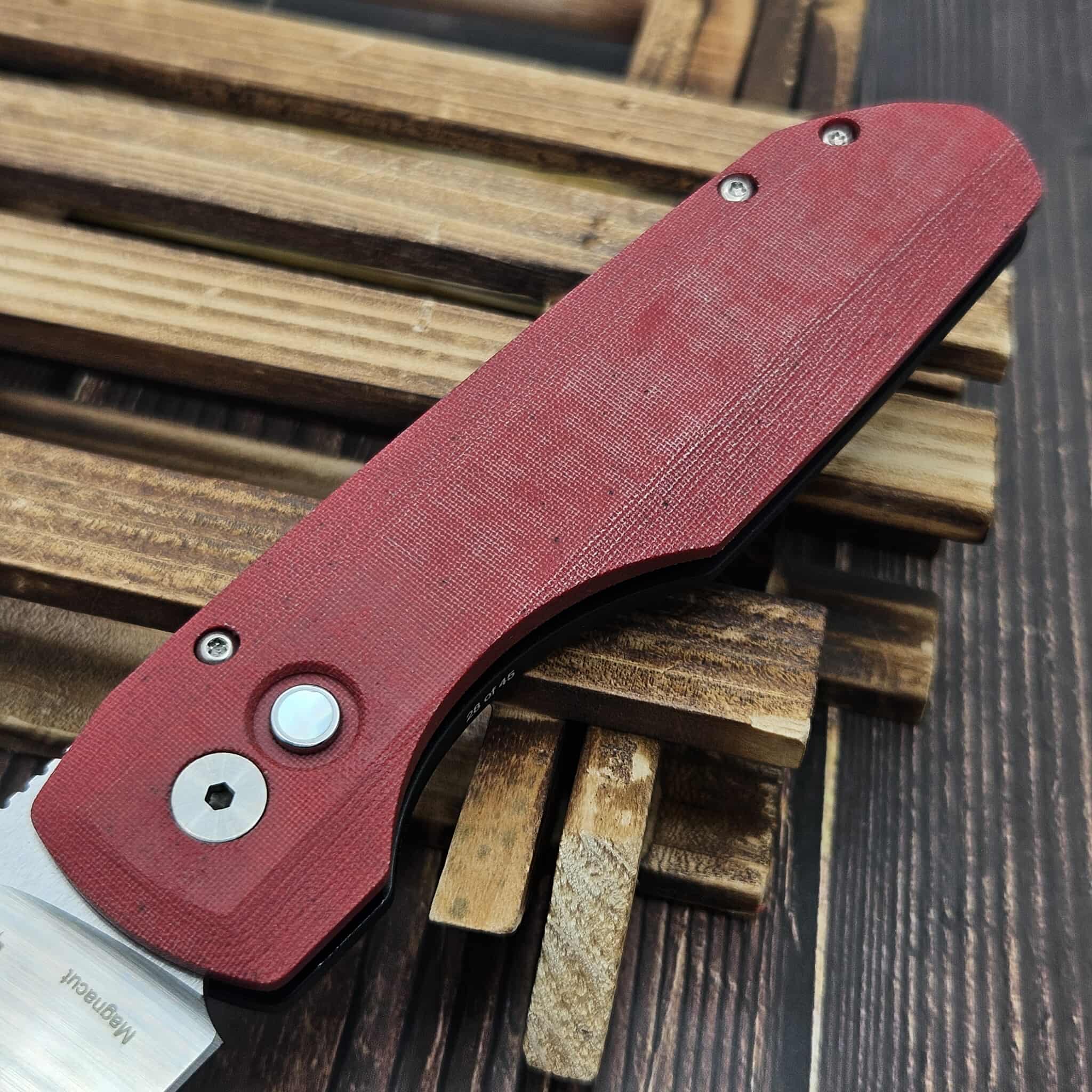 Pro-Tech Knives CCKS 2025 Vero Synapse Black Handle w/Red Linen