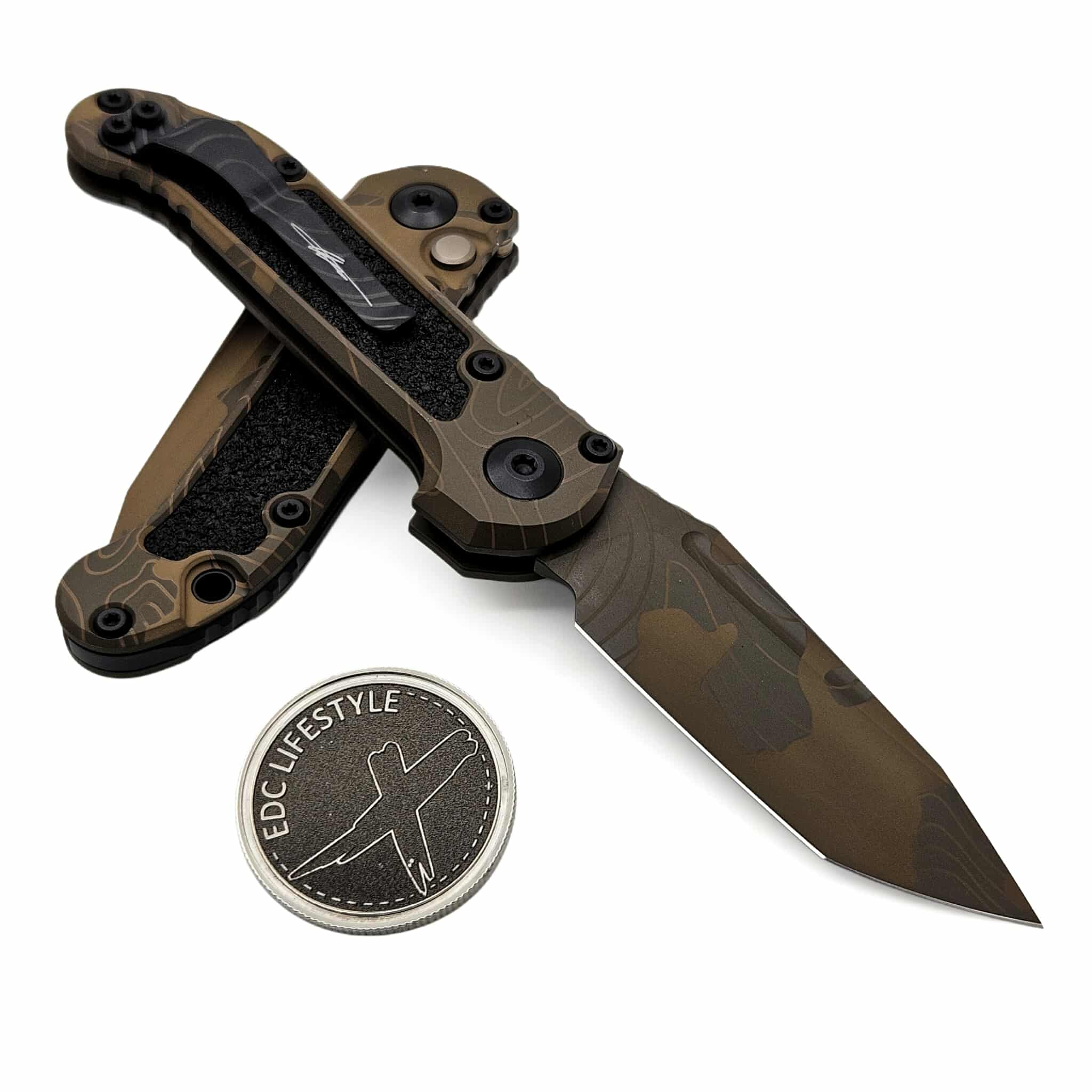 Microtech LUDT T/E Generation III 1136-1TPBNCS-Z4 Badlands Camo