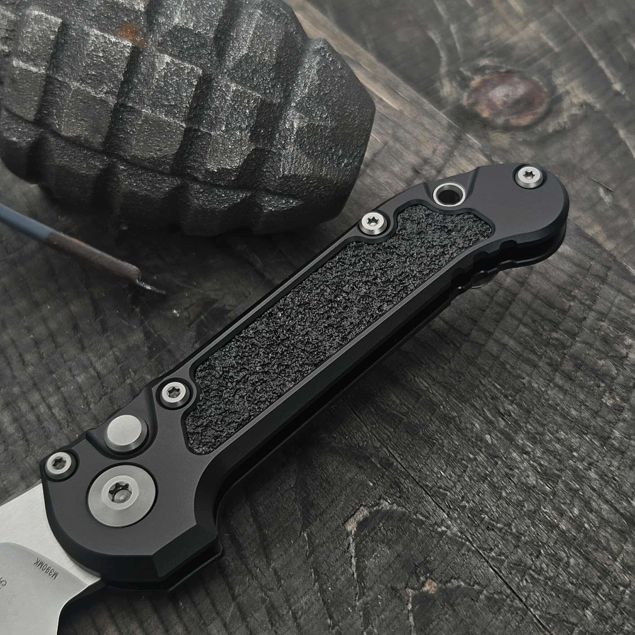 Microtech 1136-10 Black LUDT Gen III T/E Stonewash Grenade