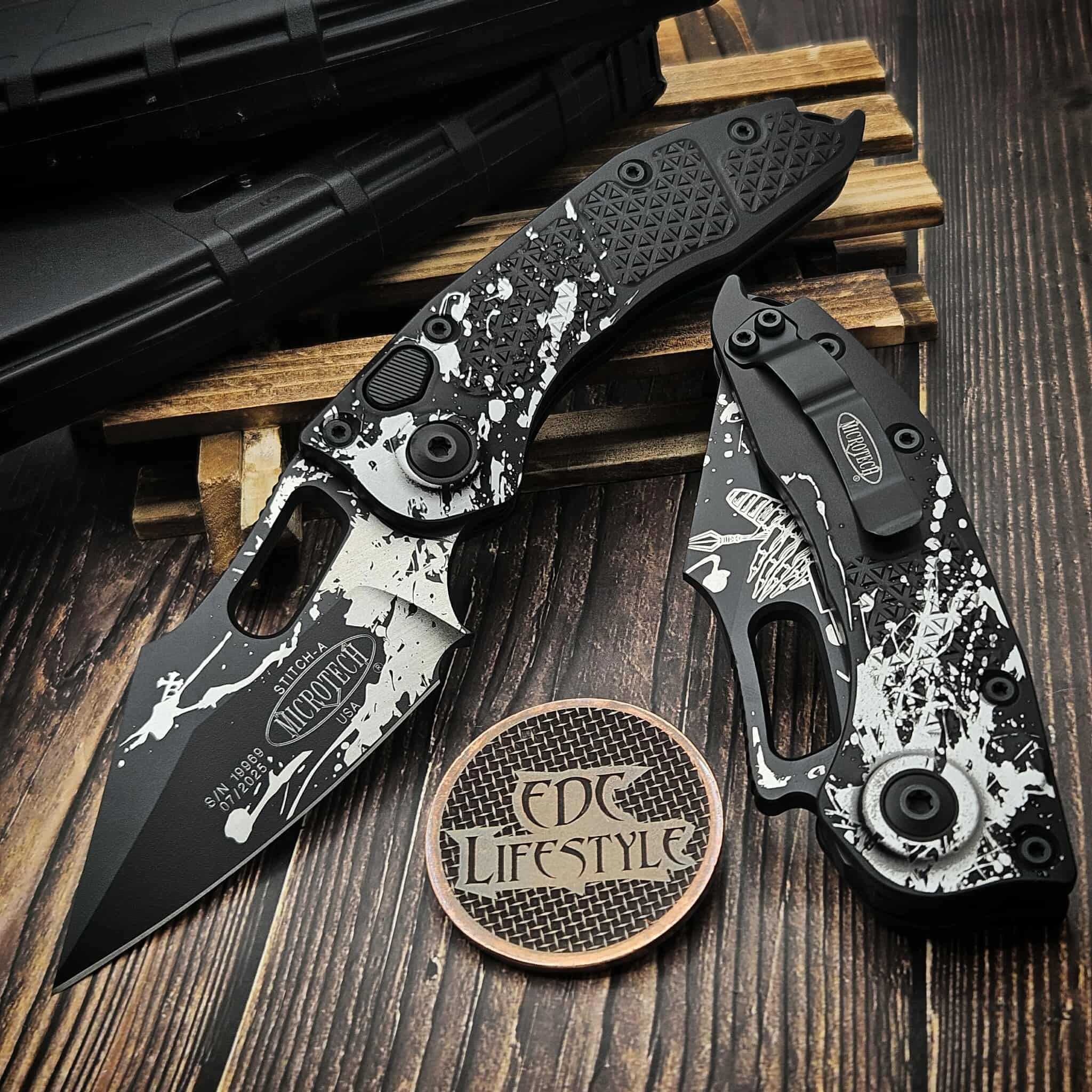 Microtech Borka Auto Stitch S/E 169-1BYRND Battle Ready