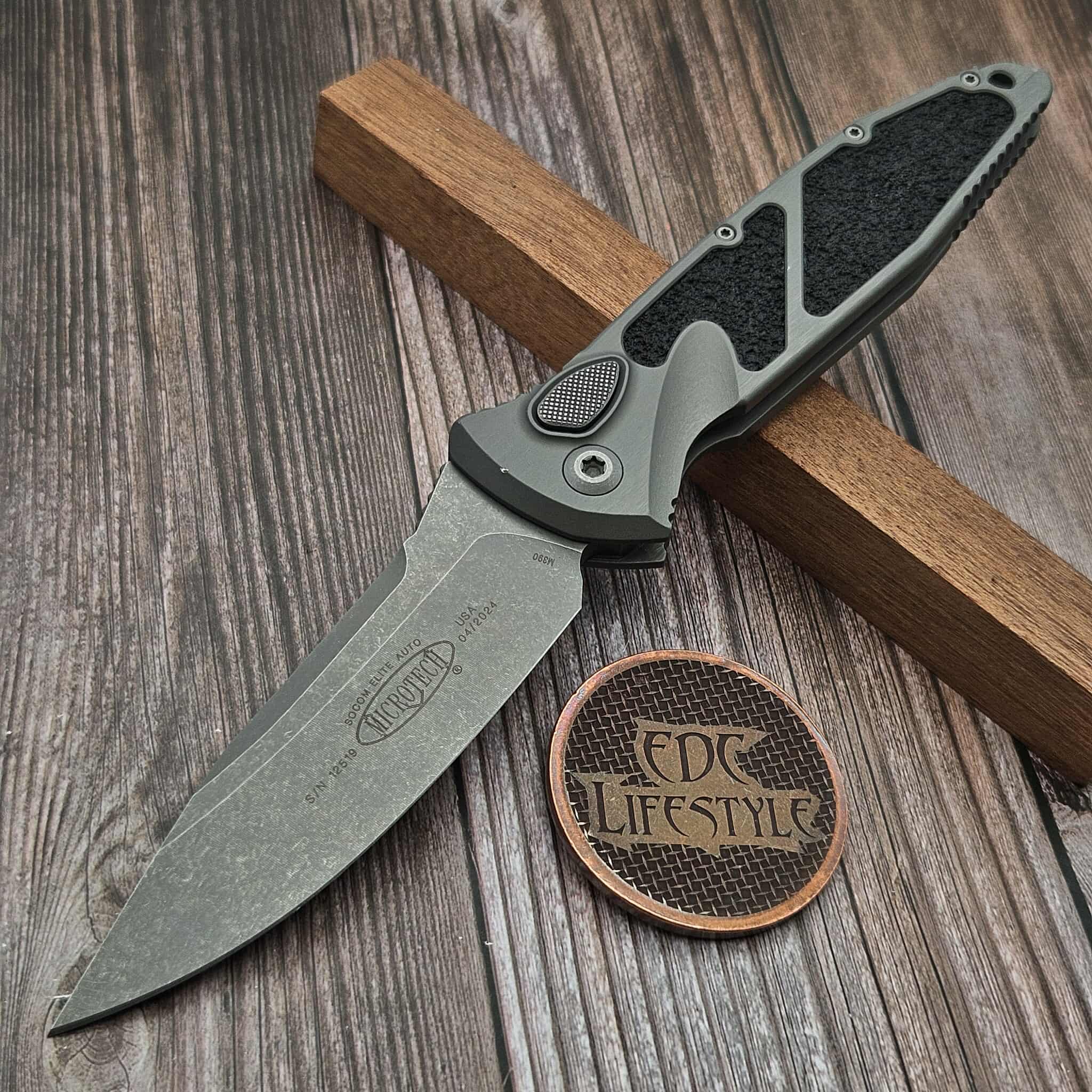 Microtech Knives Socom Elite Auto S/E Apocalyptic Natural Clear 