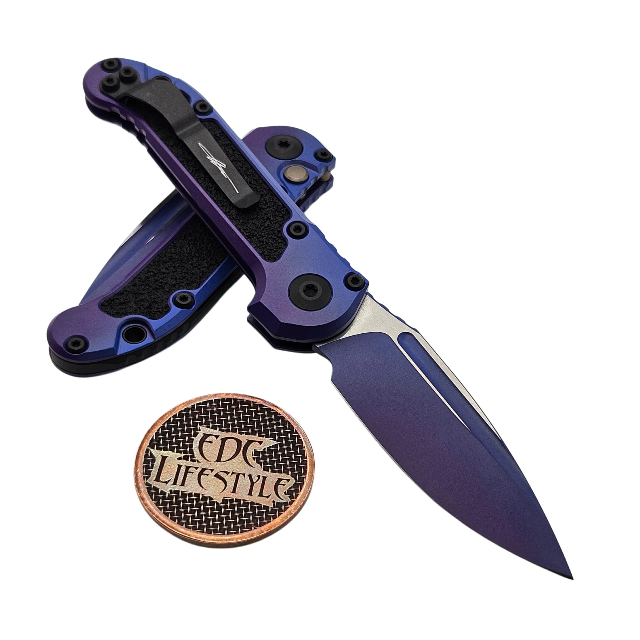 Microtech LUDT S/E Gen III 1135-1PUAUS-Z4 Cerakote Purple Aurora