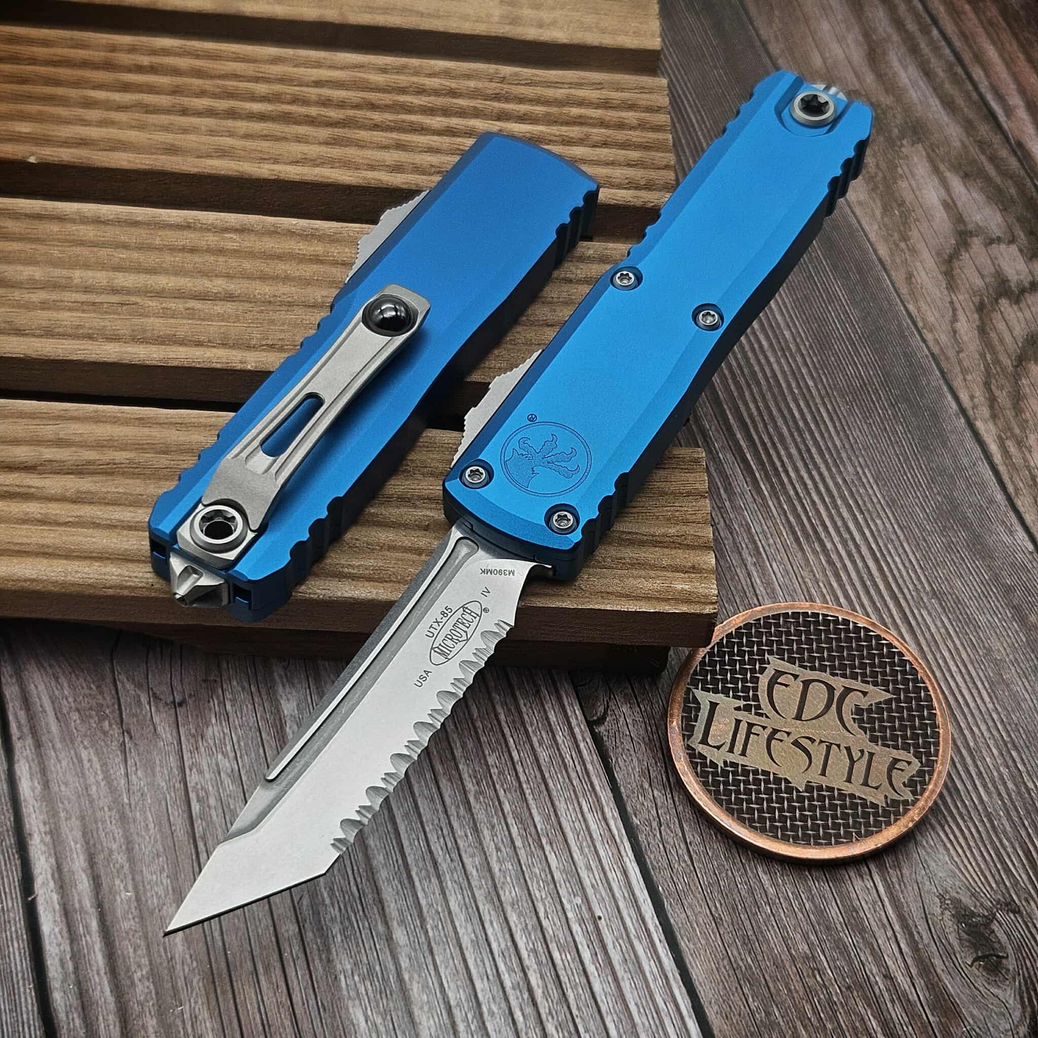 Microtech UTX-85 Gen IV Blue T/E 3.10